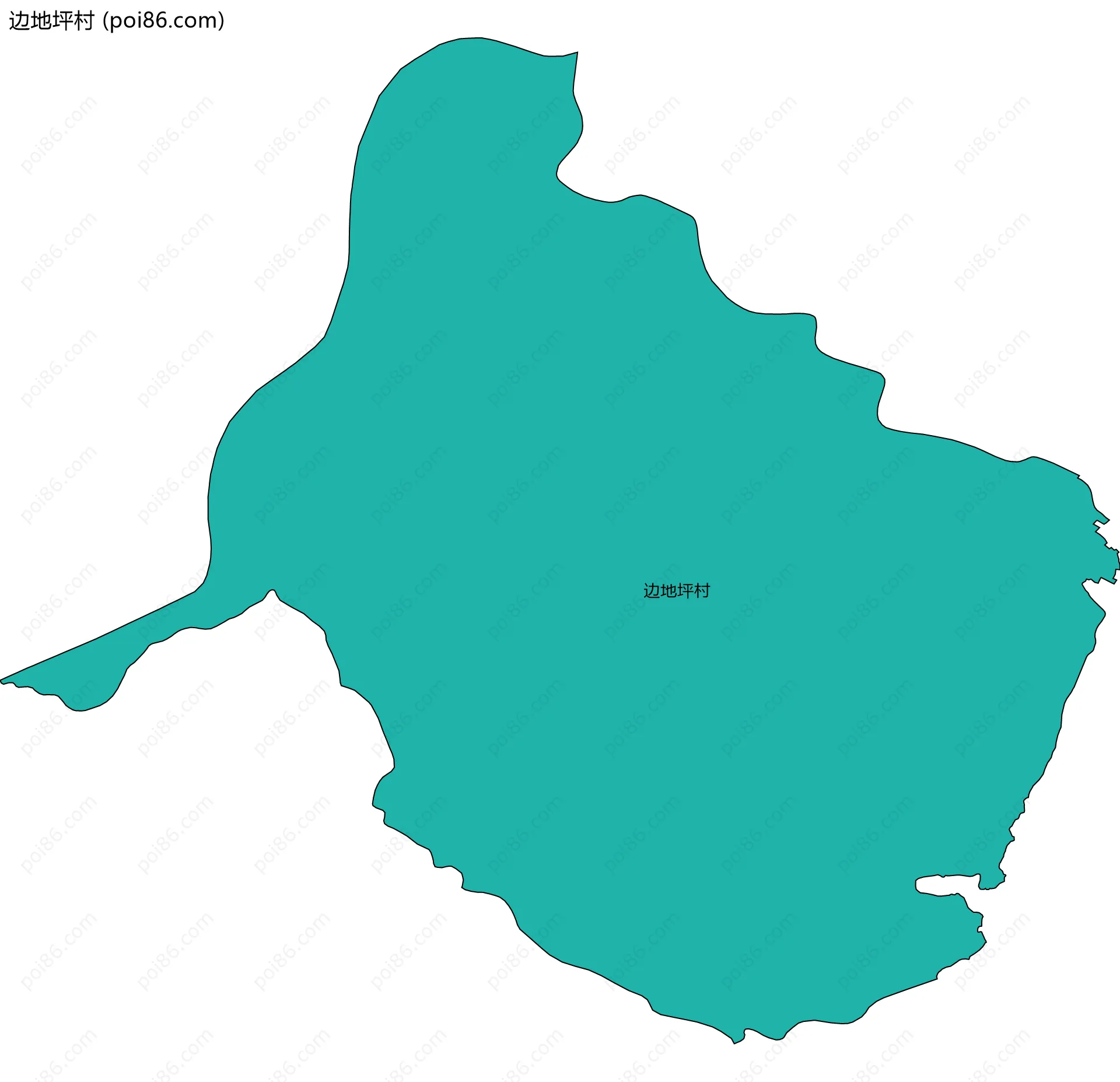 边地坪村边界地图