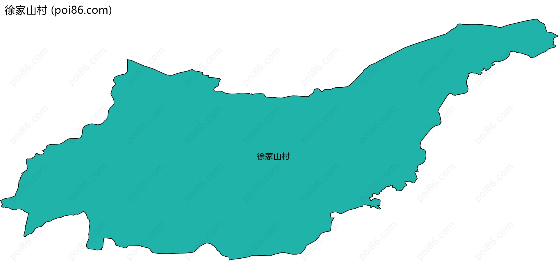 徐家山村边界地图
