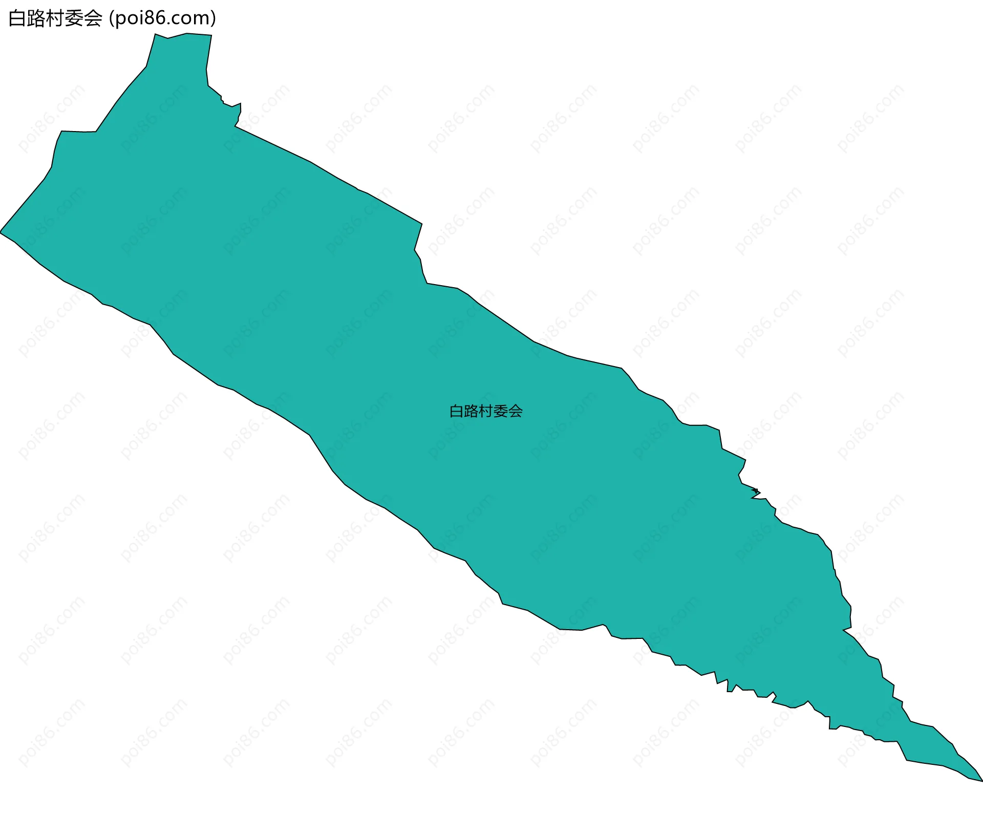 白路村委会边界地图