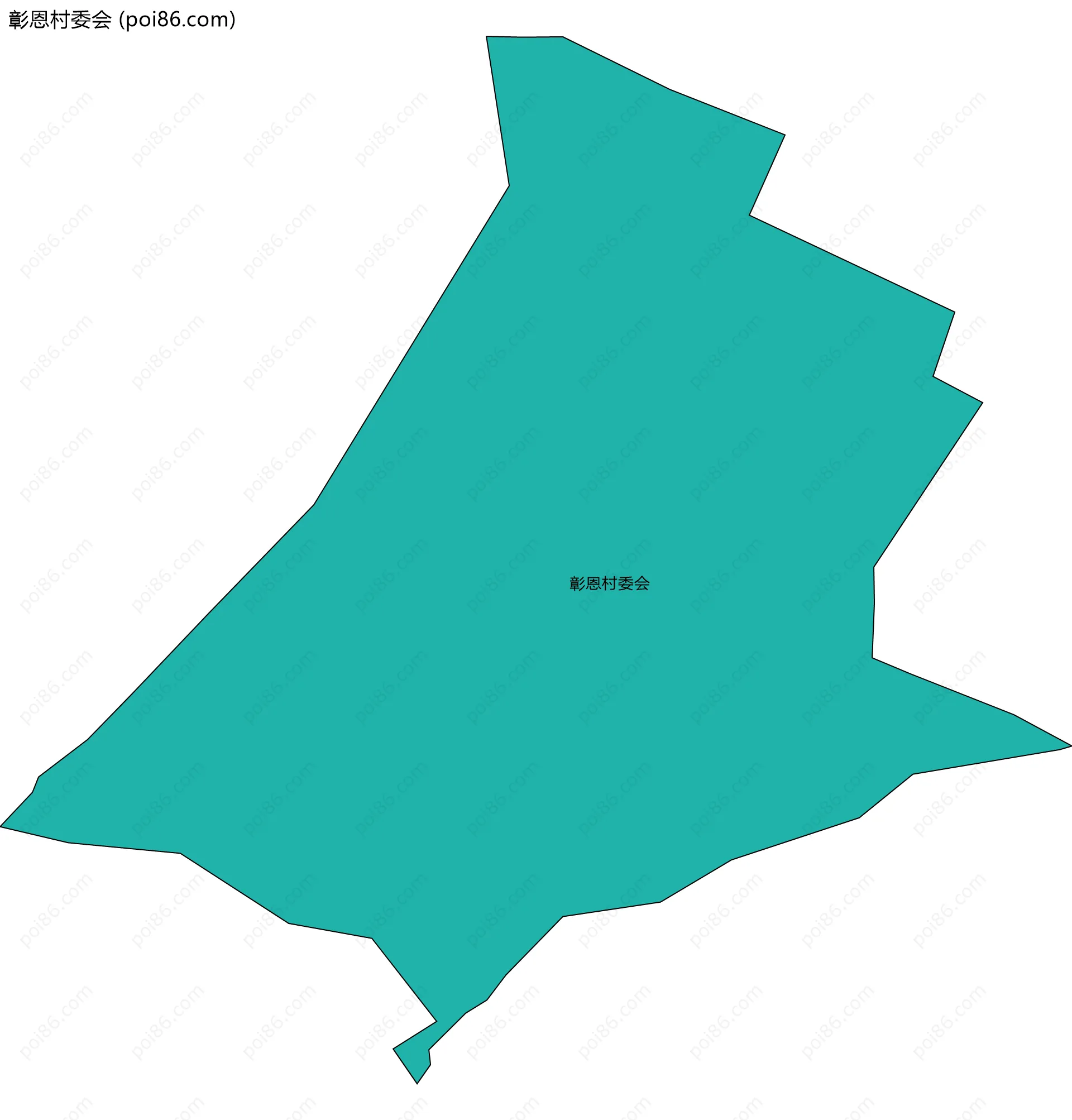 彰恩村委会边界地图