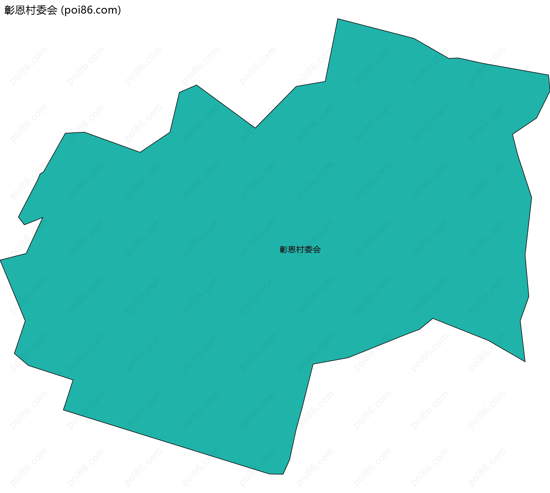 彰恩村委会边界地图