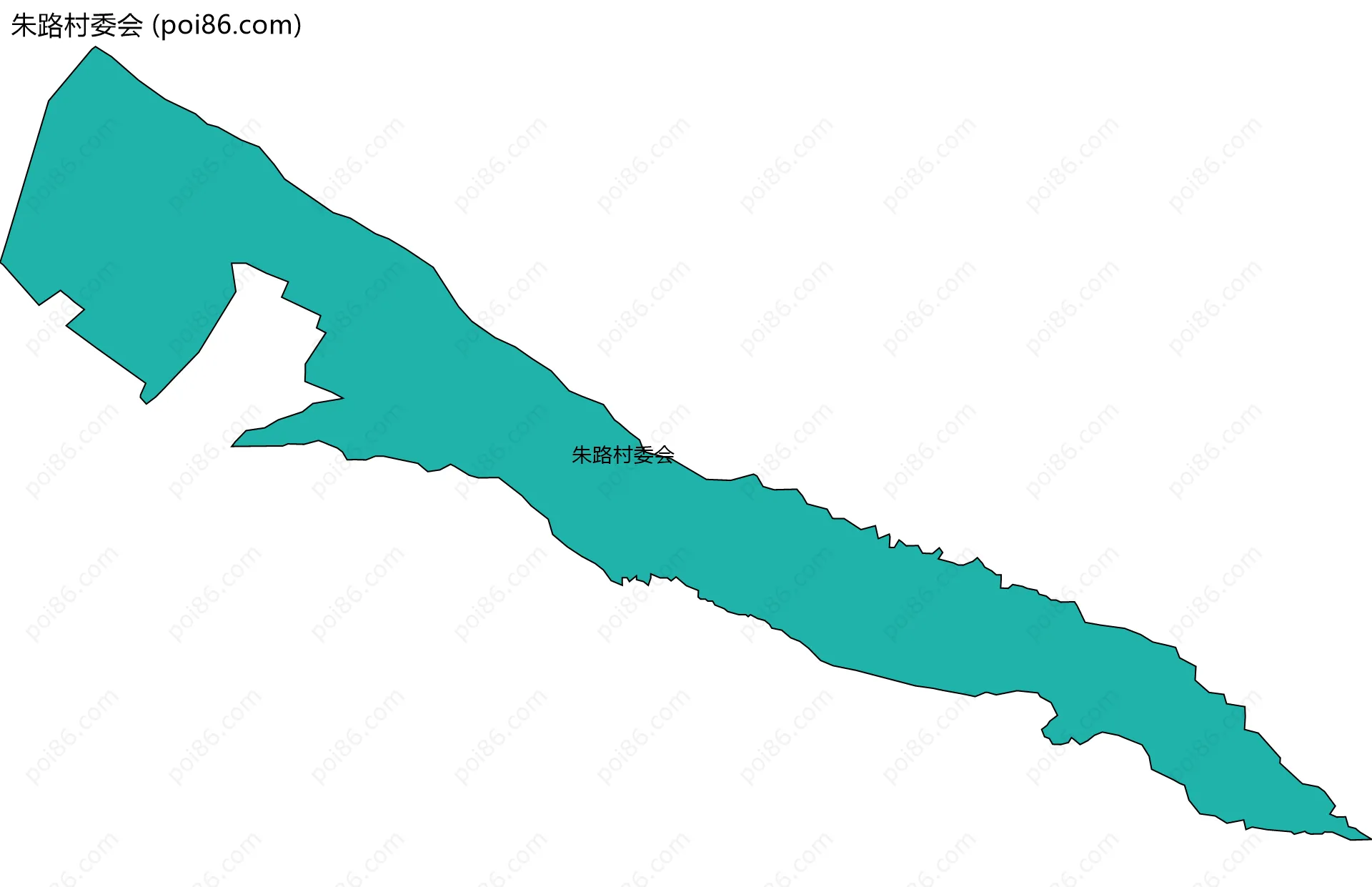 朱路村委会边界地图