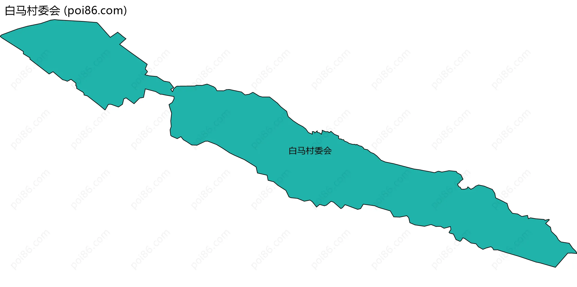 白马村委会边界地图