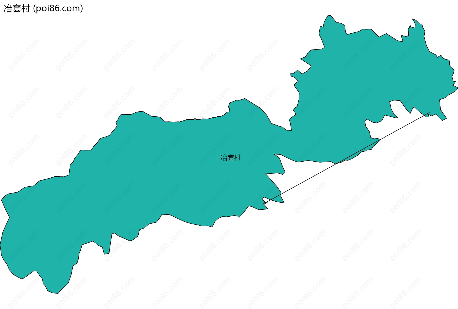 冶套村边界地图