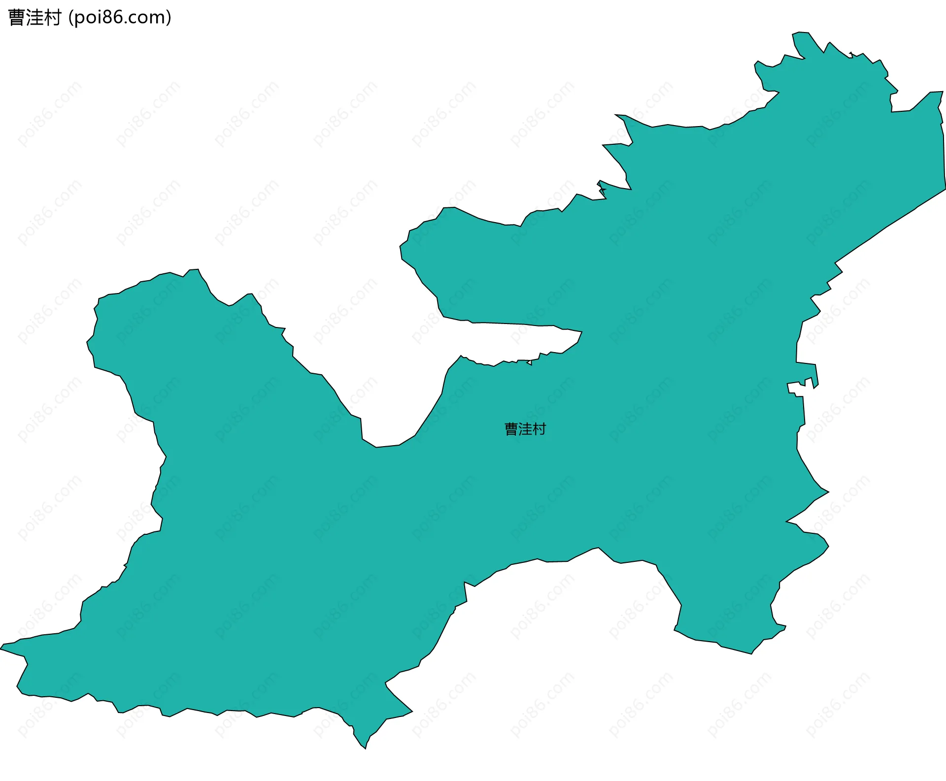 曹洼村边界地图