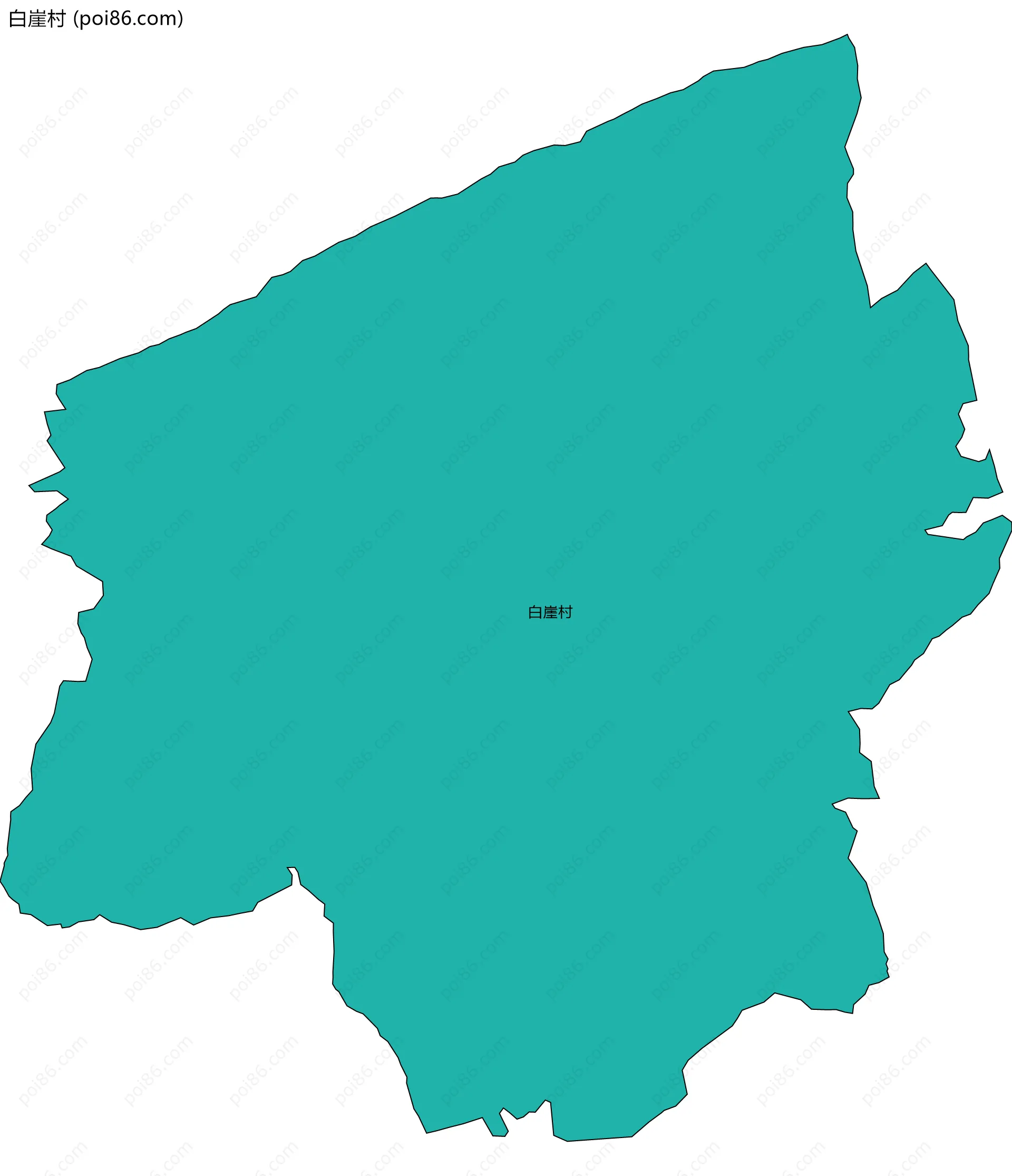 白崖村边界地图