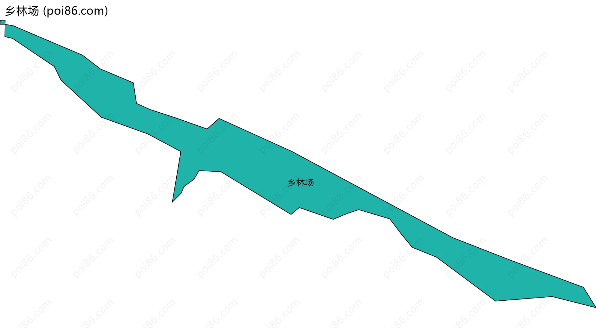 乡林场边界地图