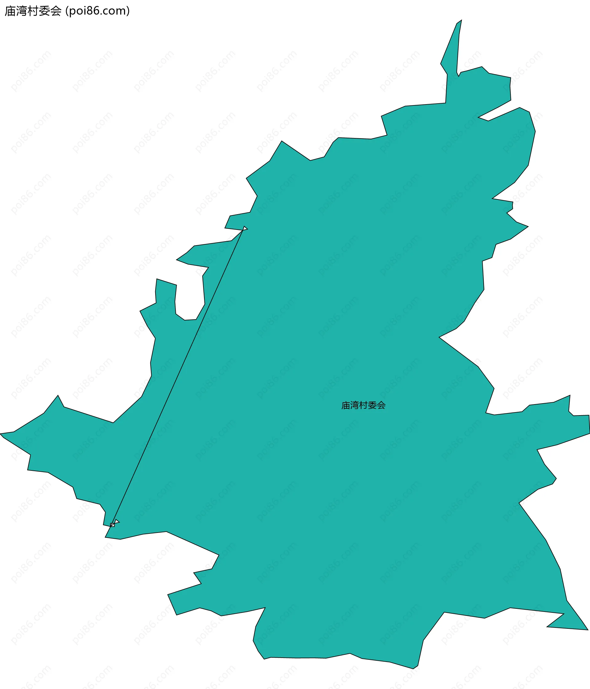 庙湾村委会边界地图