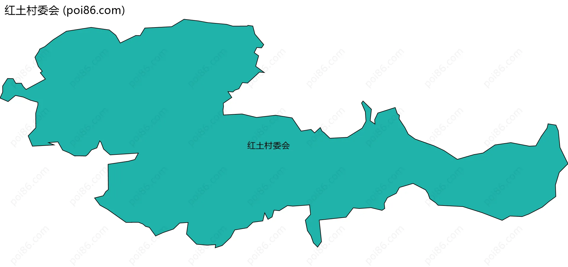 红土村委会边界地图