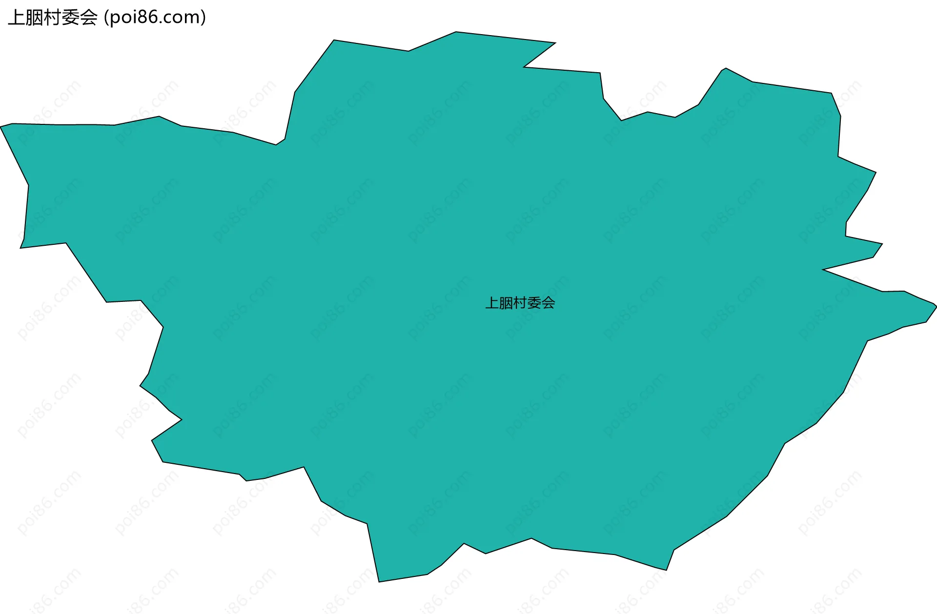 上胭村委会边界地图