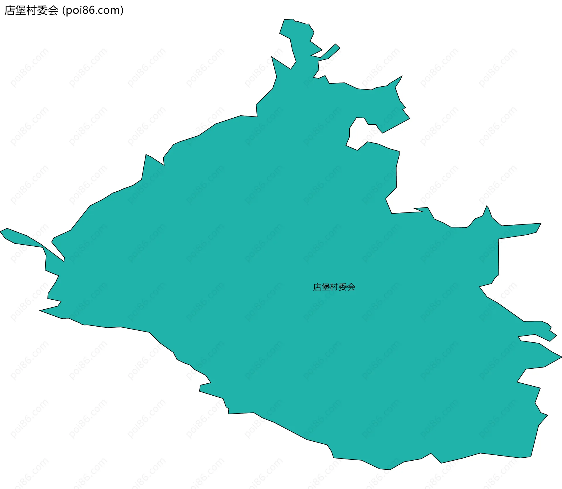 店堡村委会边界地图