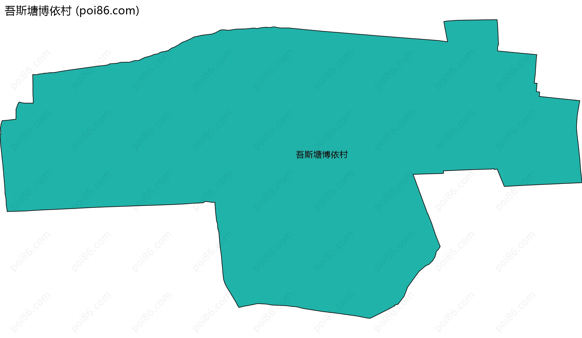 吾斯塘博依村边界地图