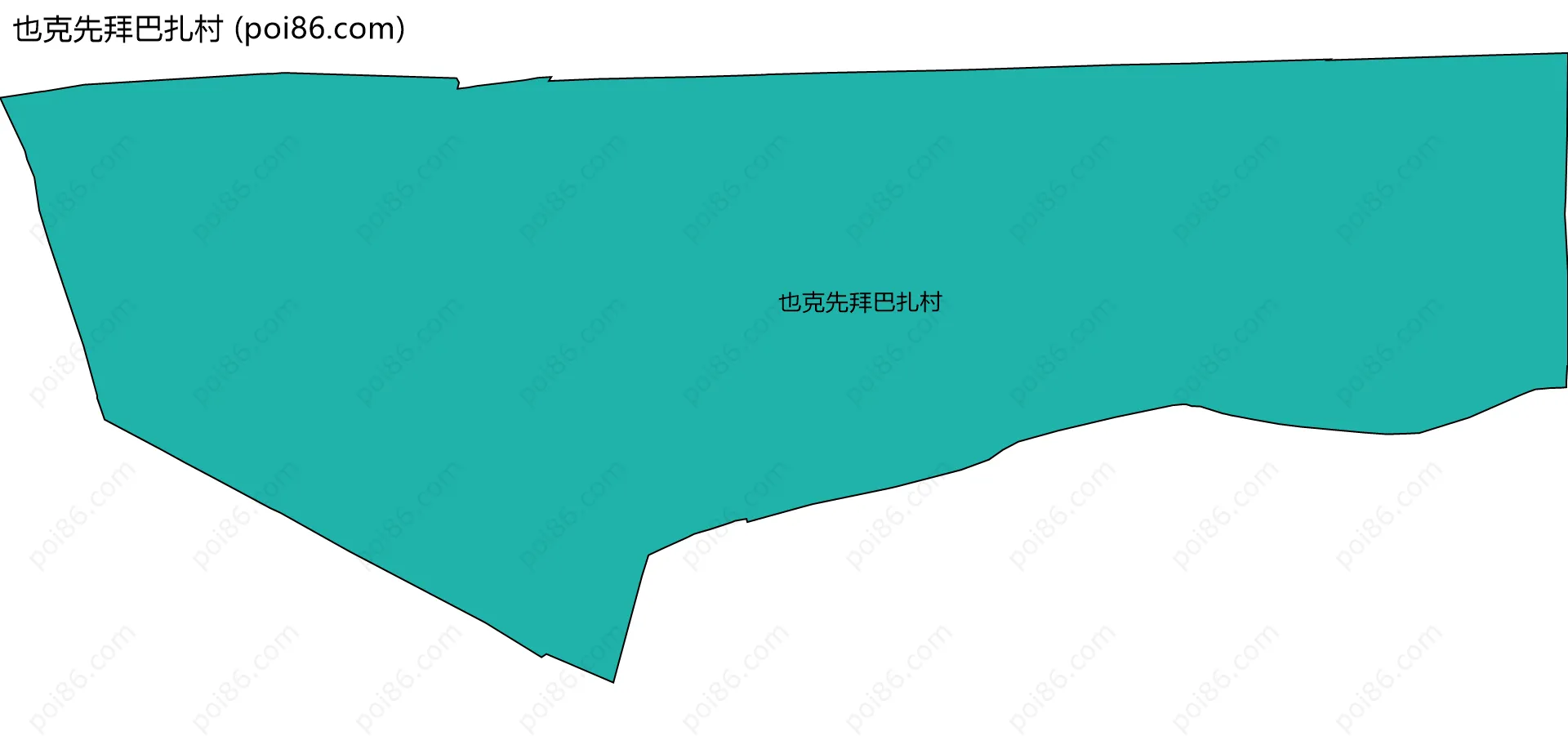 也克先拜巴扎村边界地图
