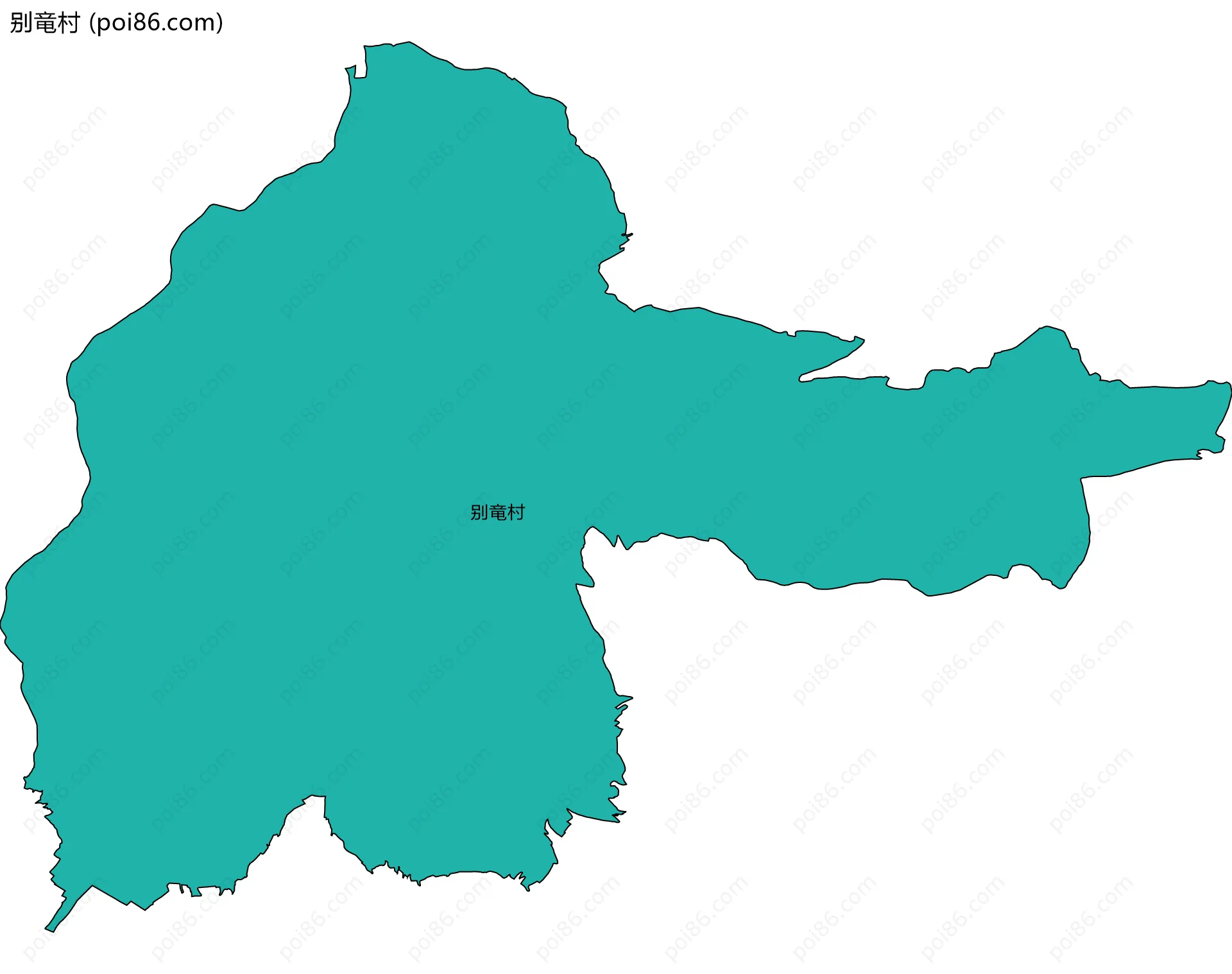 别竜村边界地图