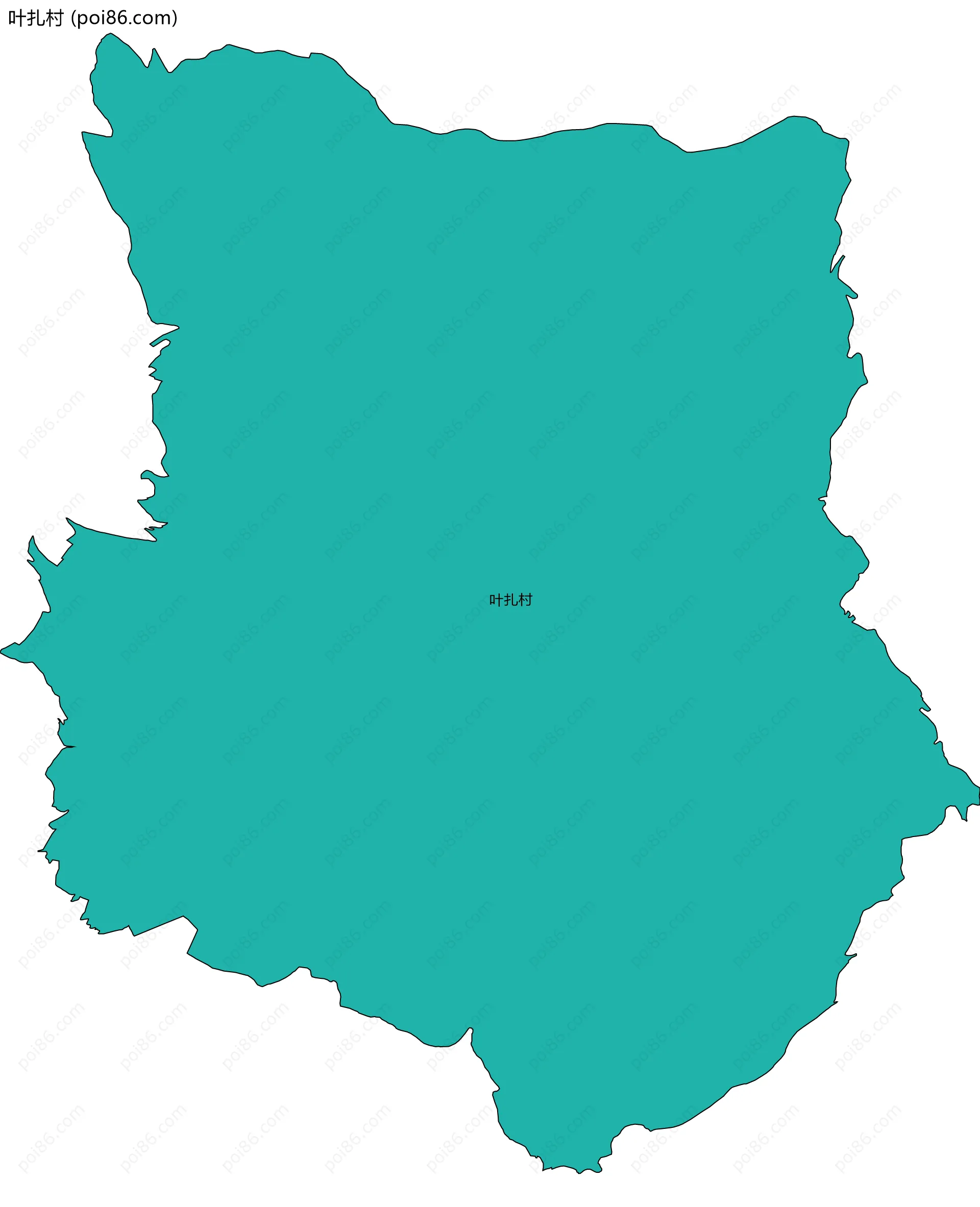 叶扎村边界地图