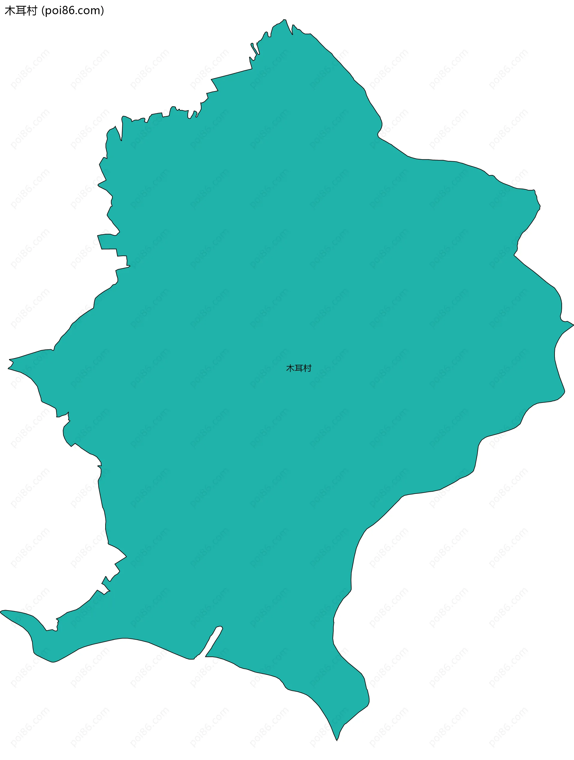 木耳村边界地图