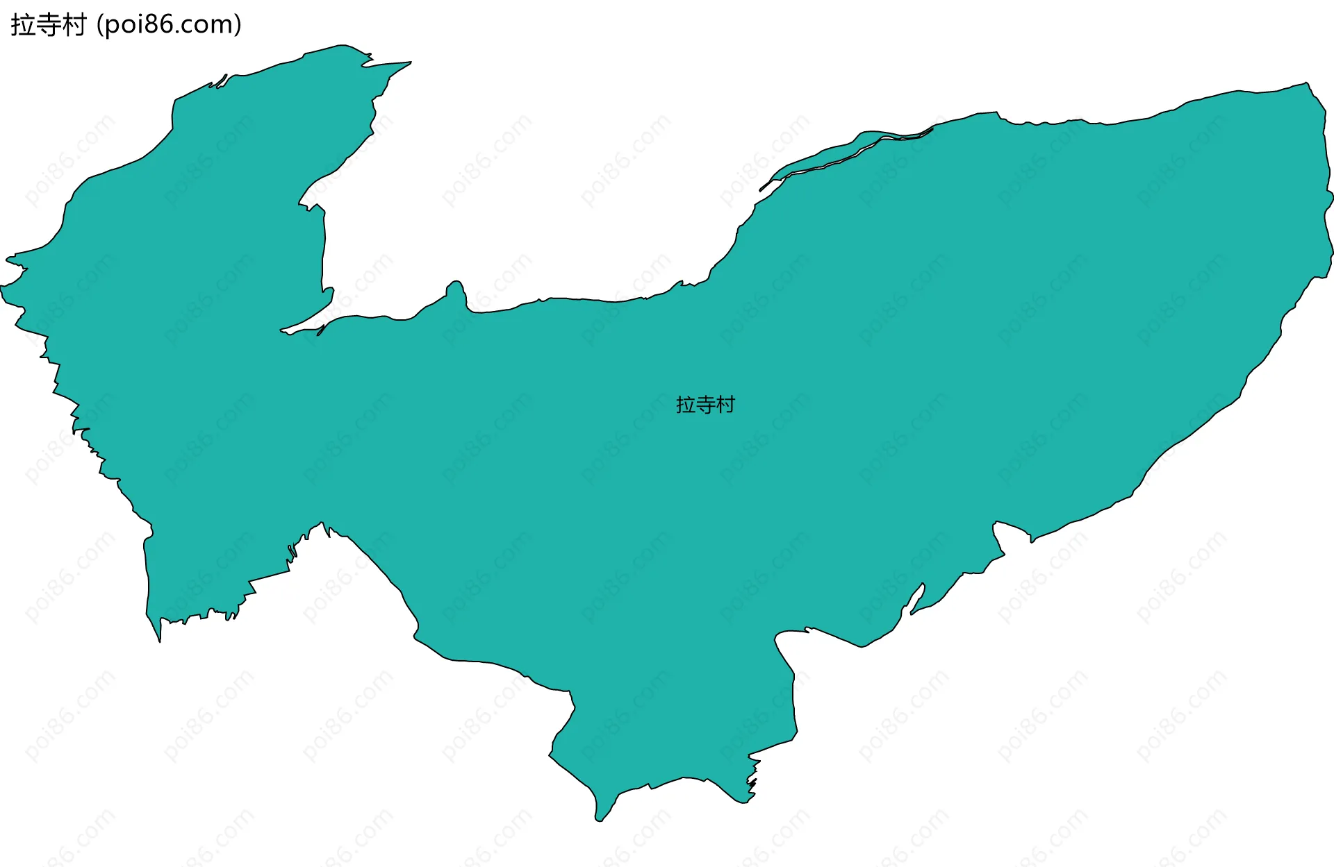 拉寺村边界地图