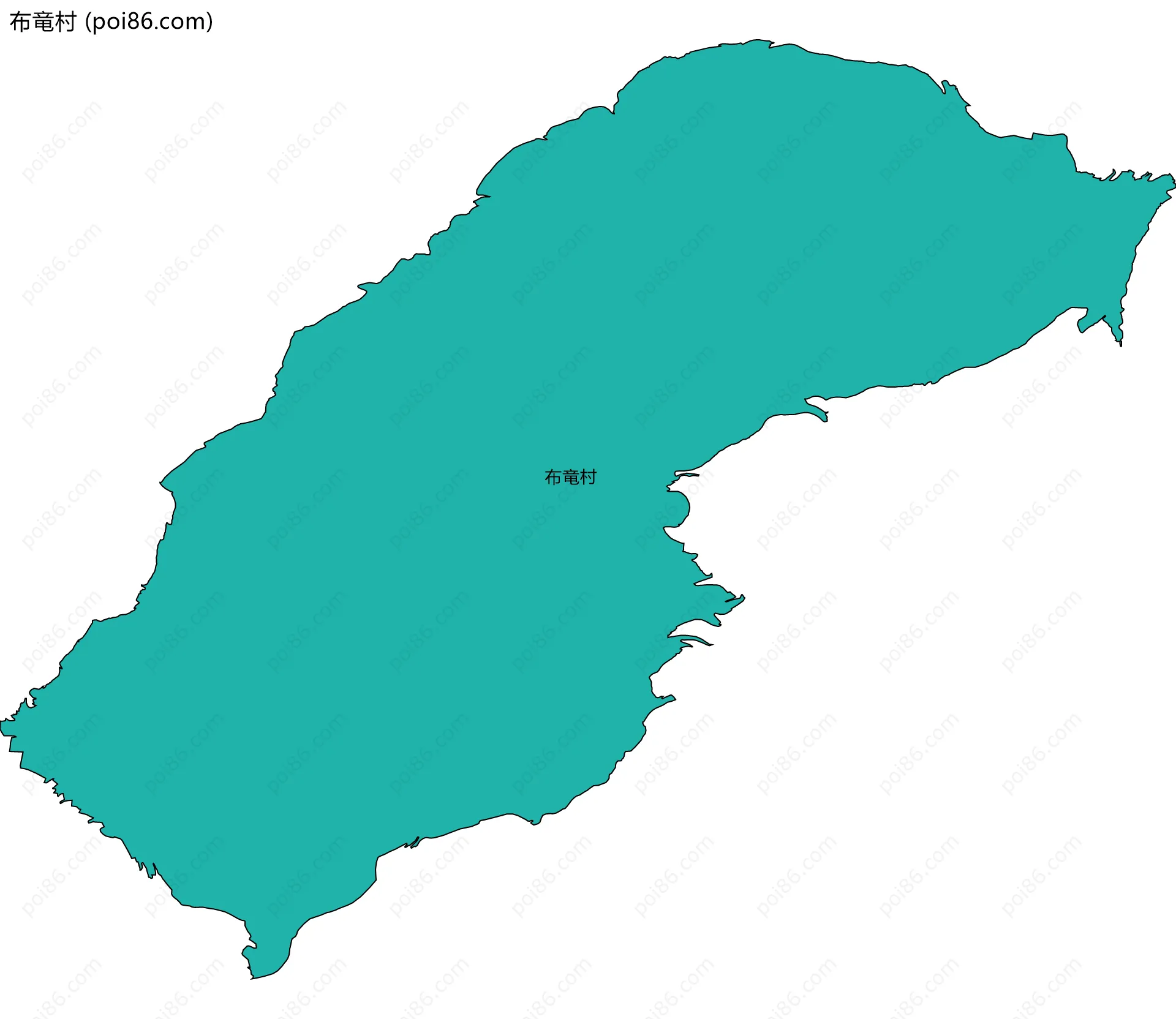 布竜村边界地图