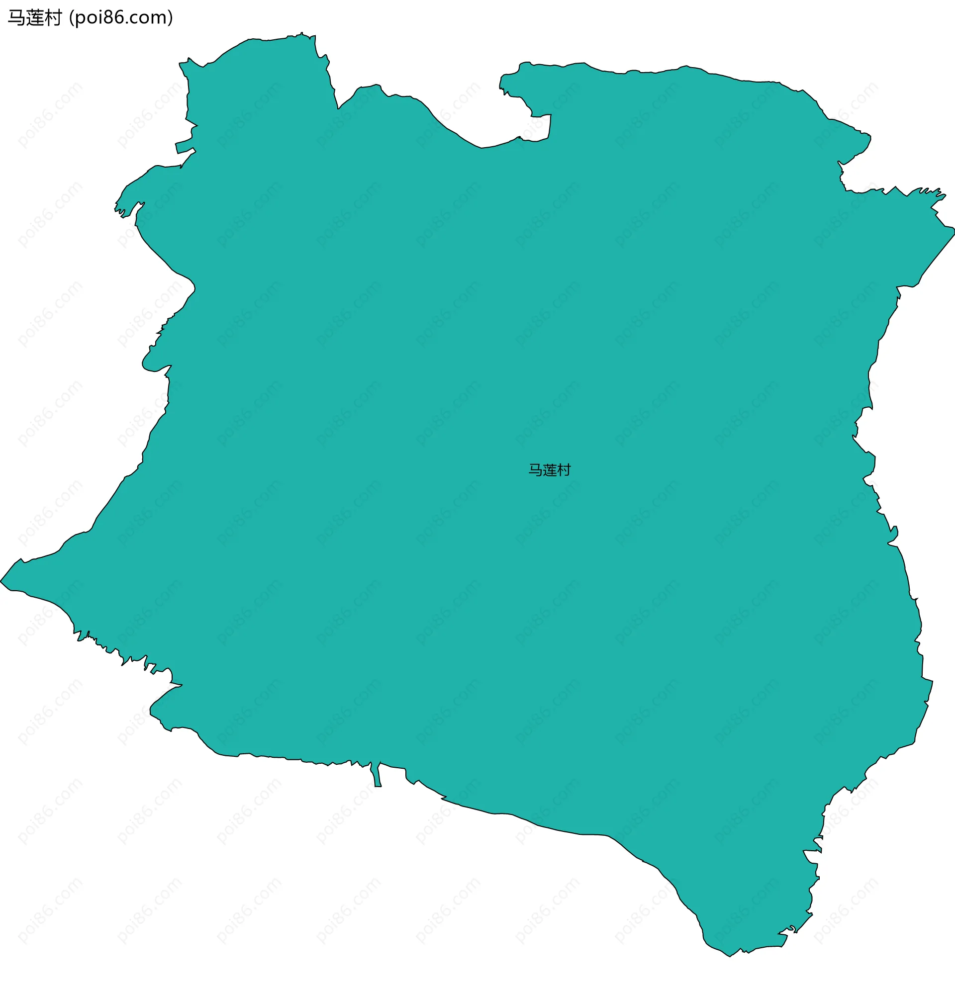 马莲村边界地图