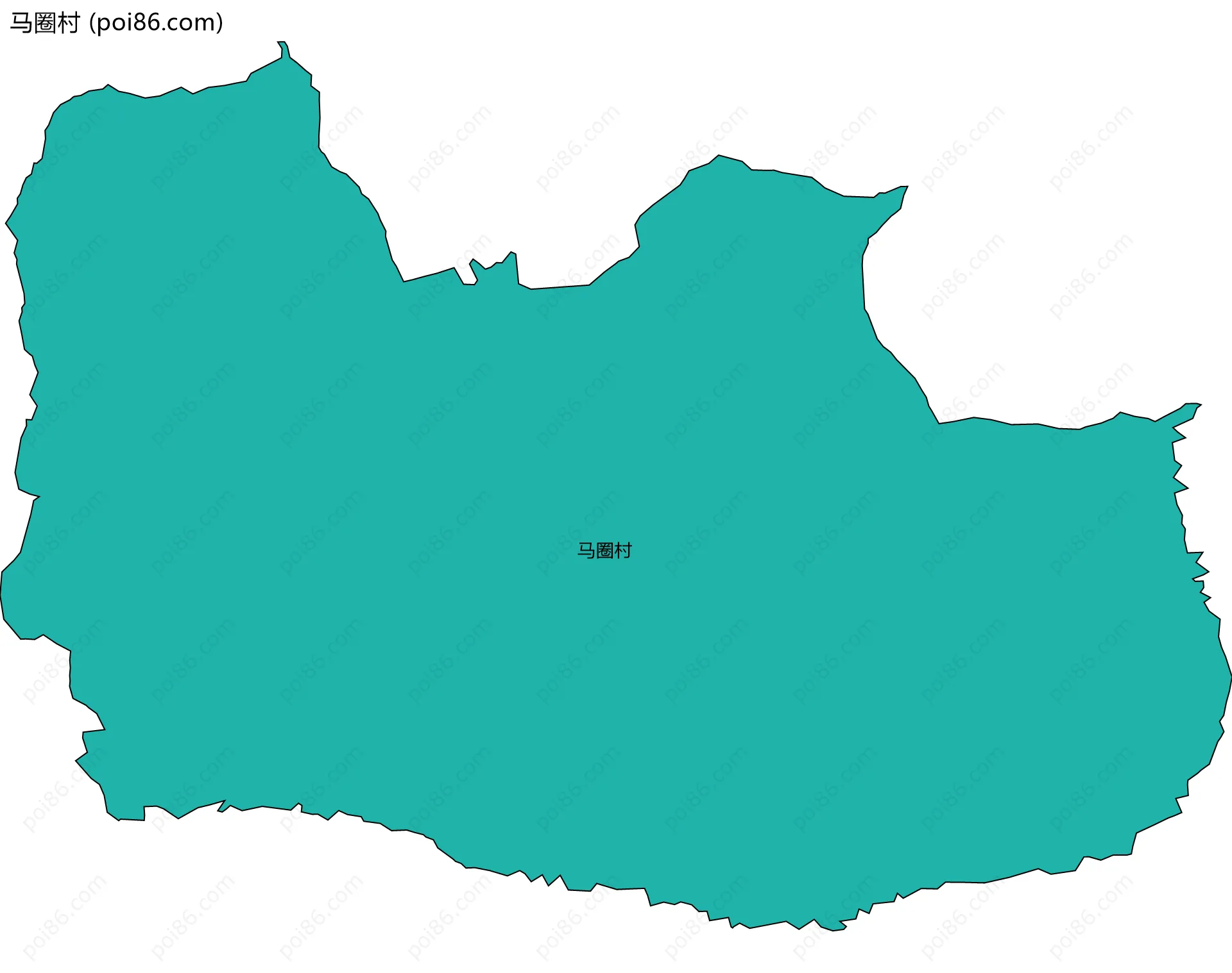 马圈村边界地图