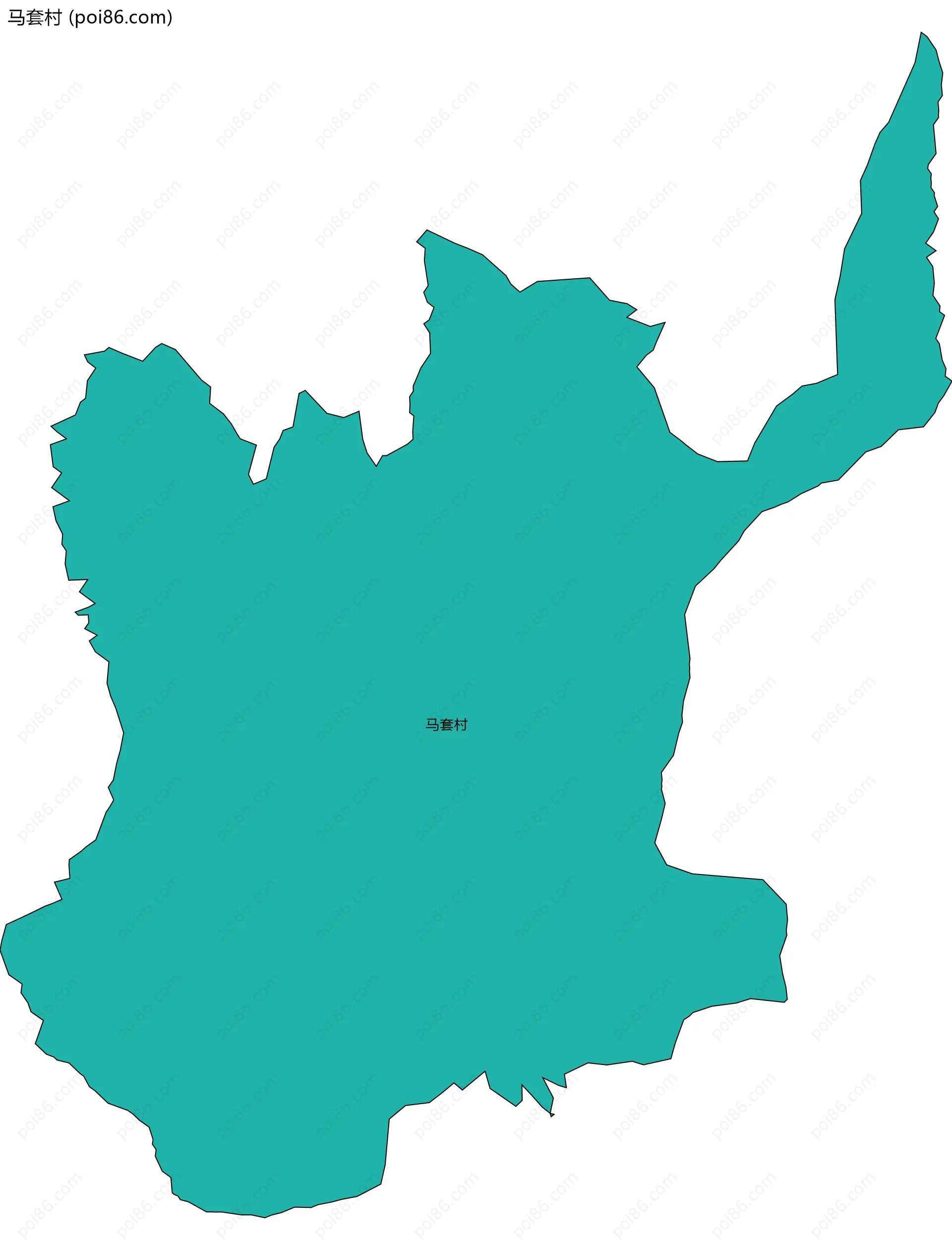 马套村边界地图