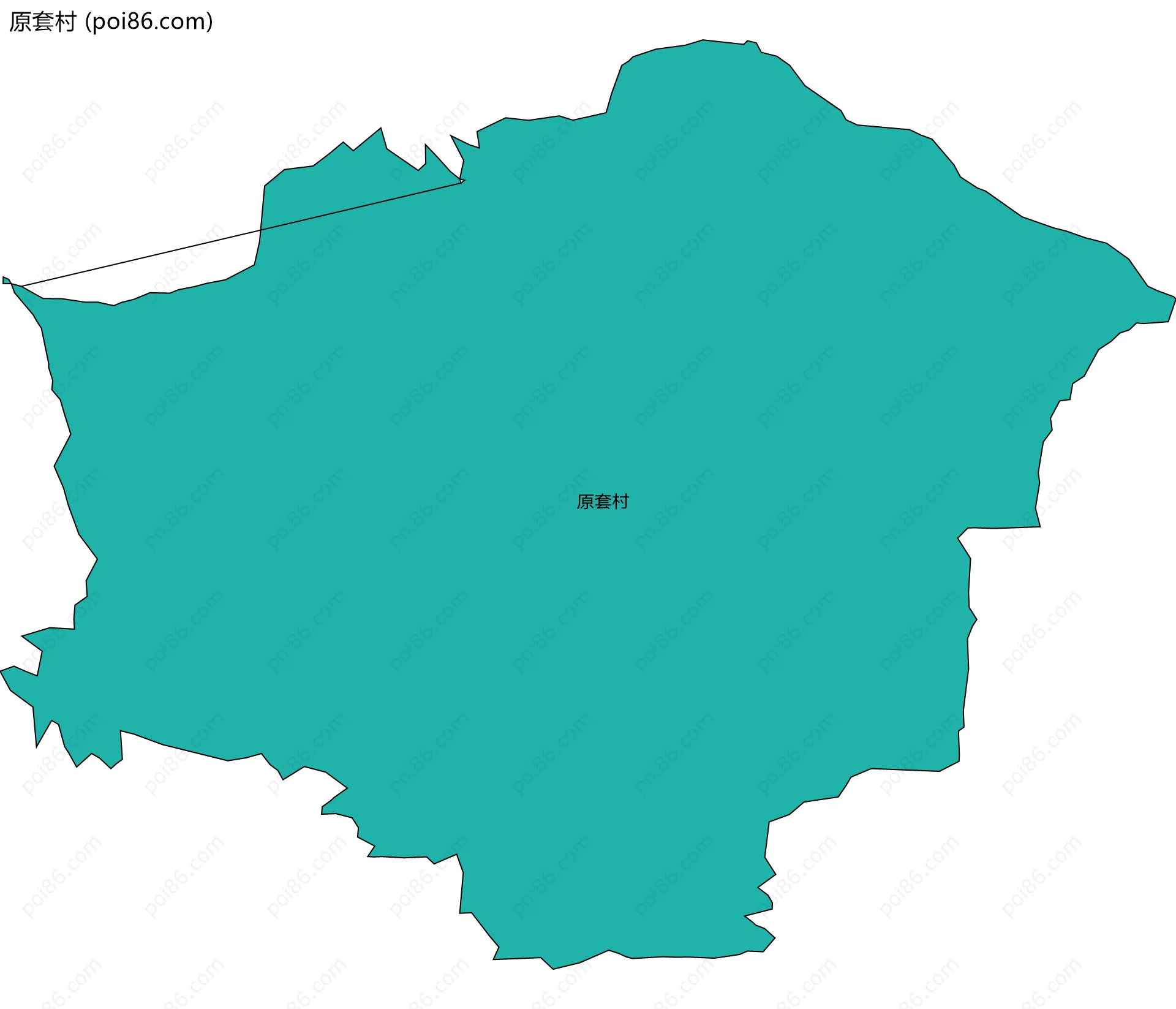 原套村边界地图