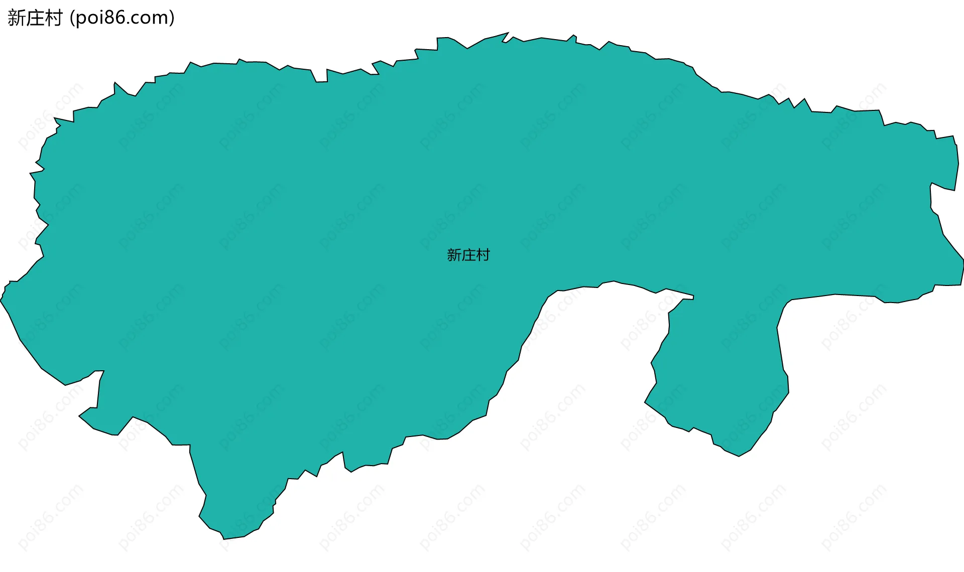 新庄村边界地图