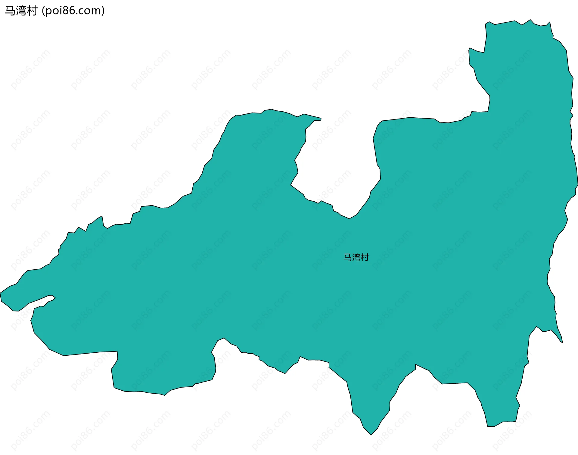 马湾村边界地图