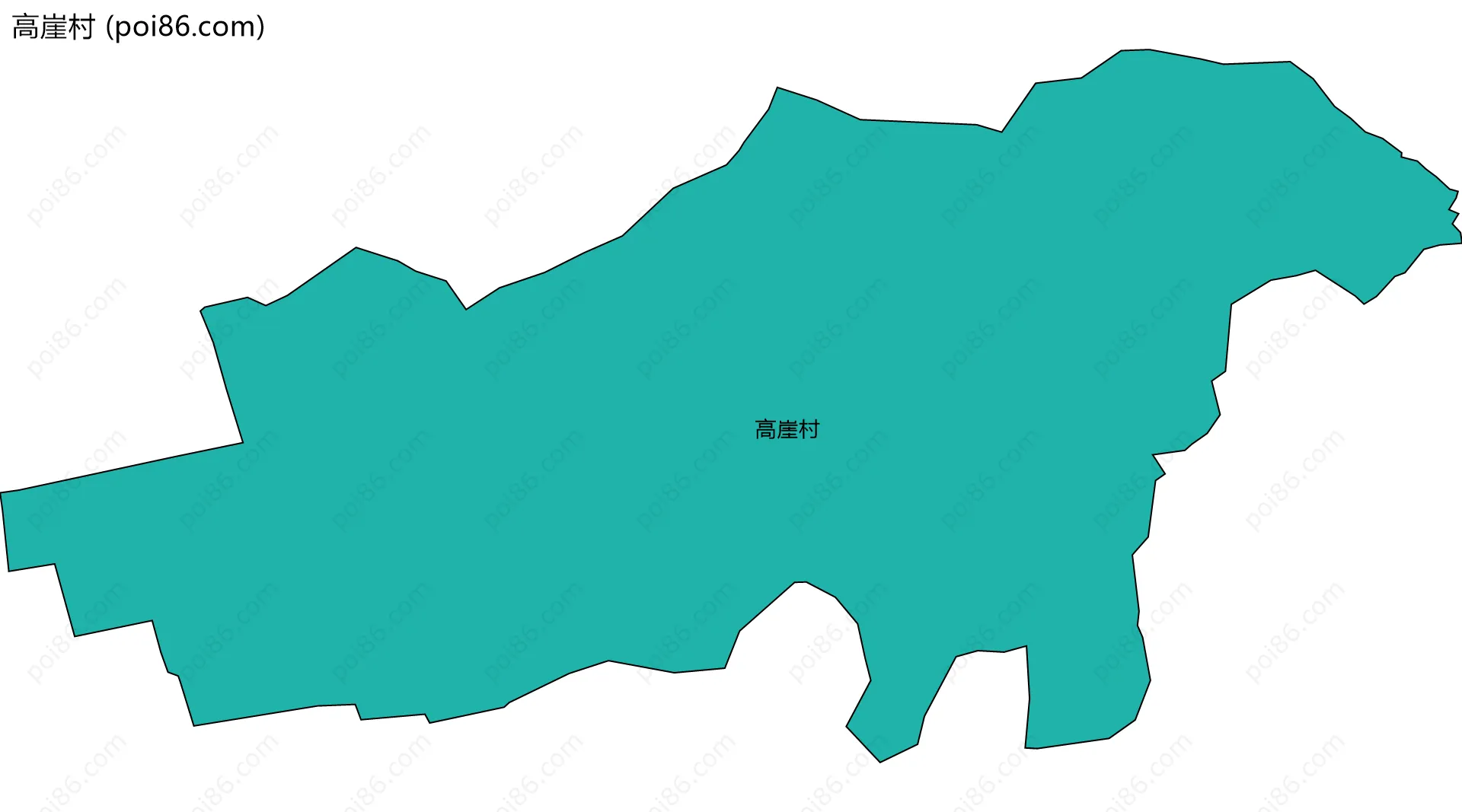 高崖村边界地图