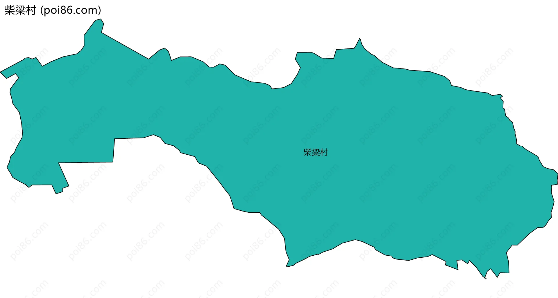 柴梁村边界地图