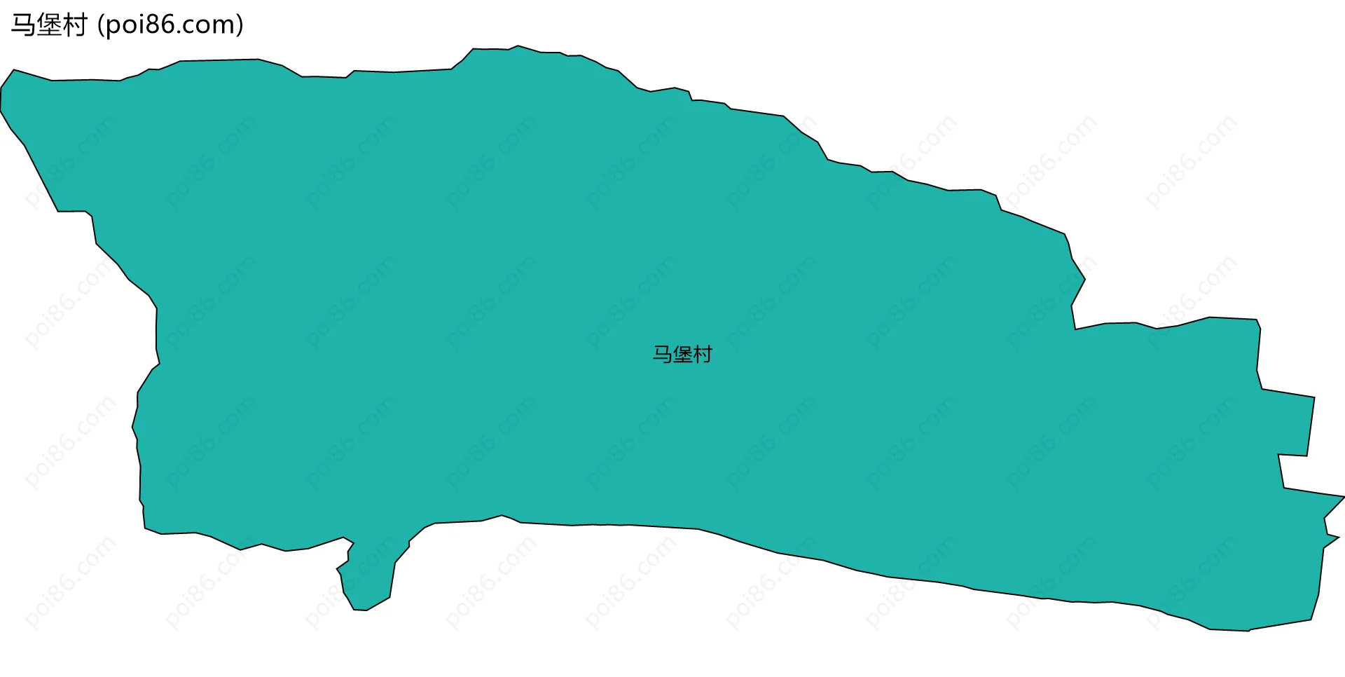 马堡村边界地图