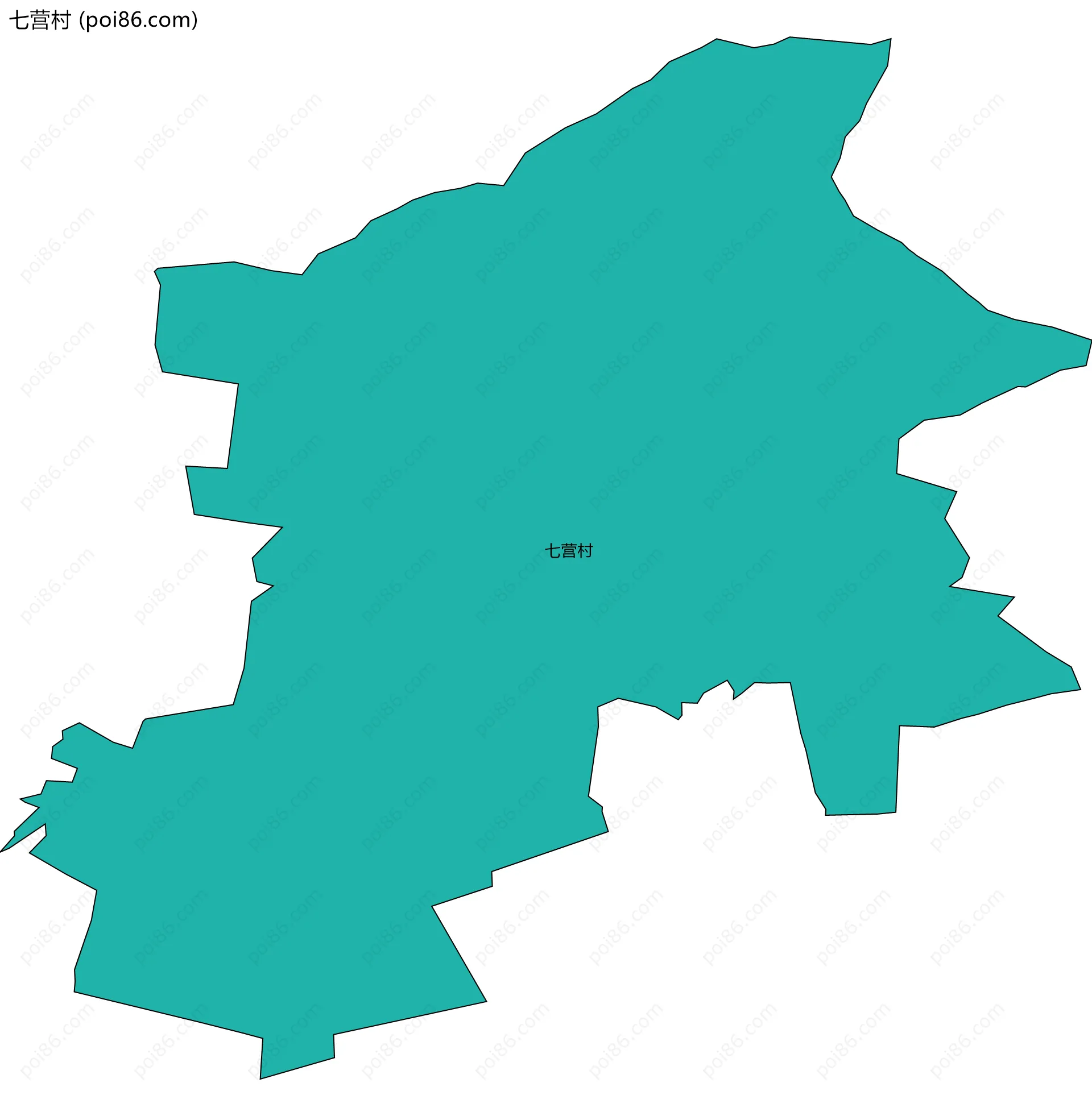 七营村边界地图