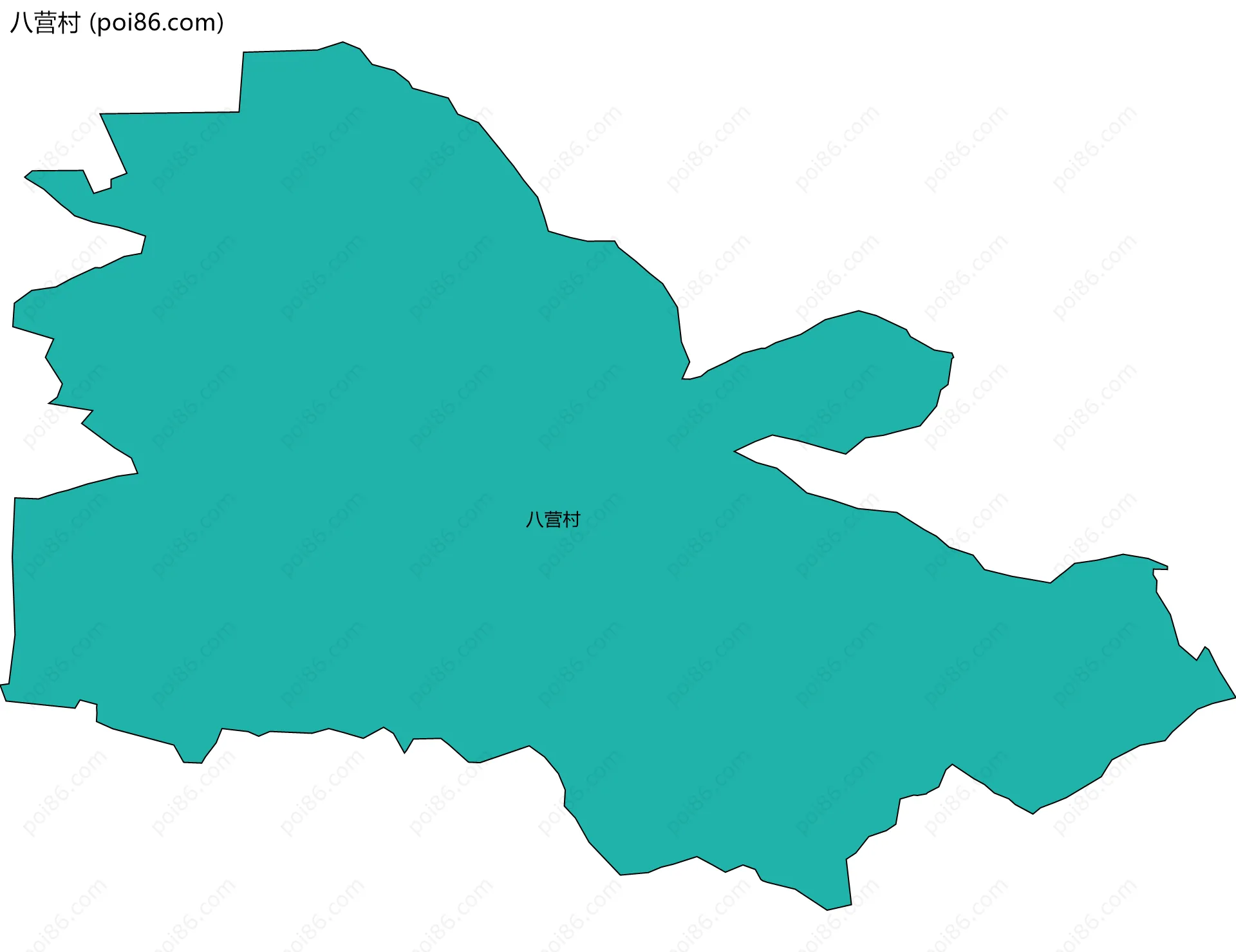 八营村边界地图