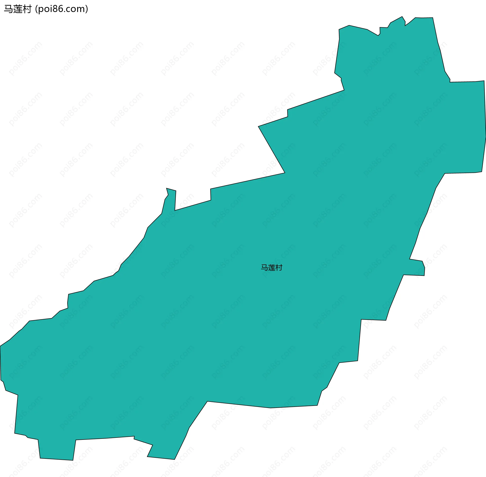 马莲村边界地图