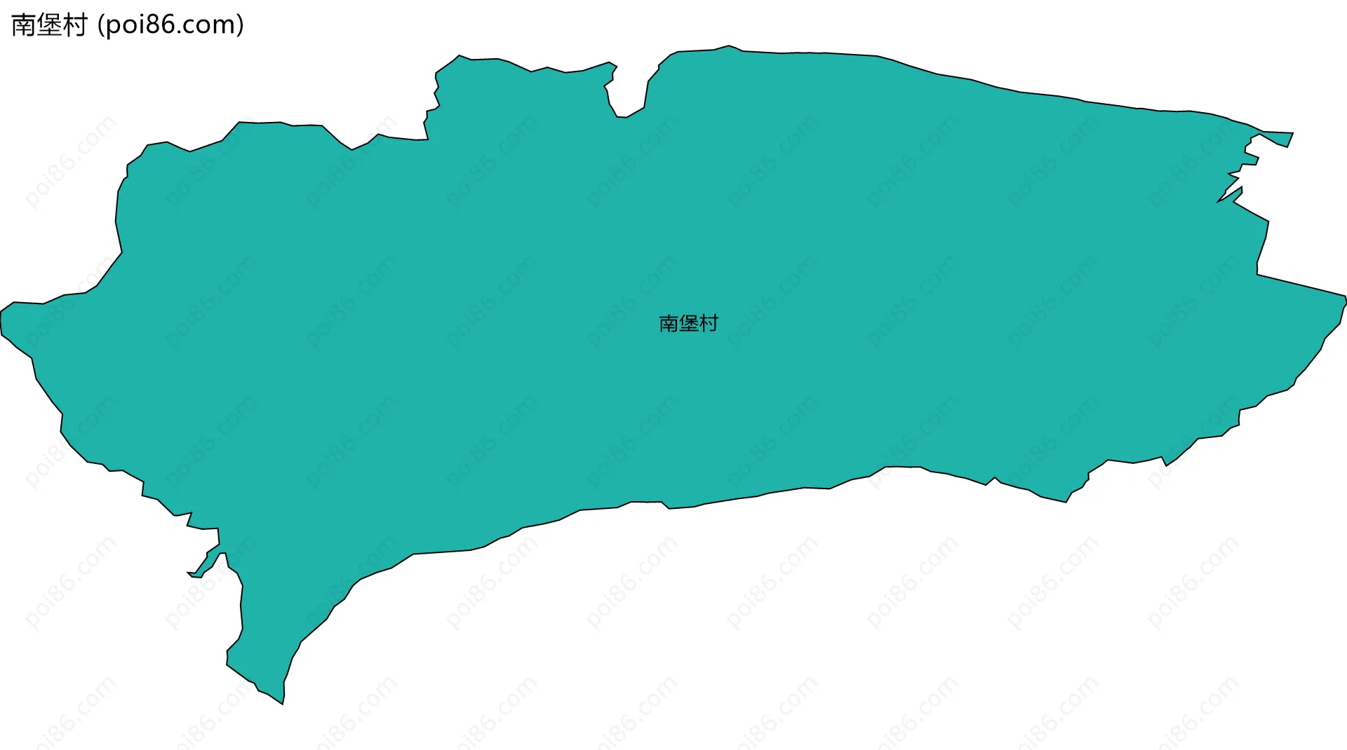 南堡村边界地图