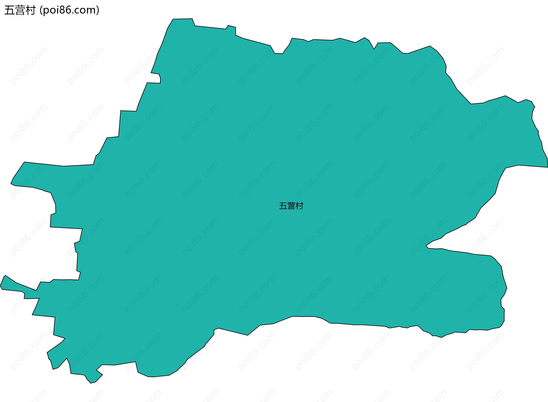 五营村边界地图