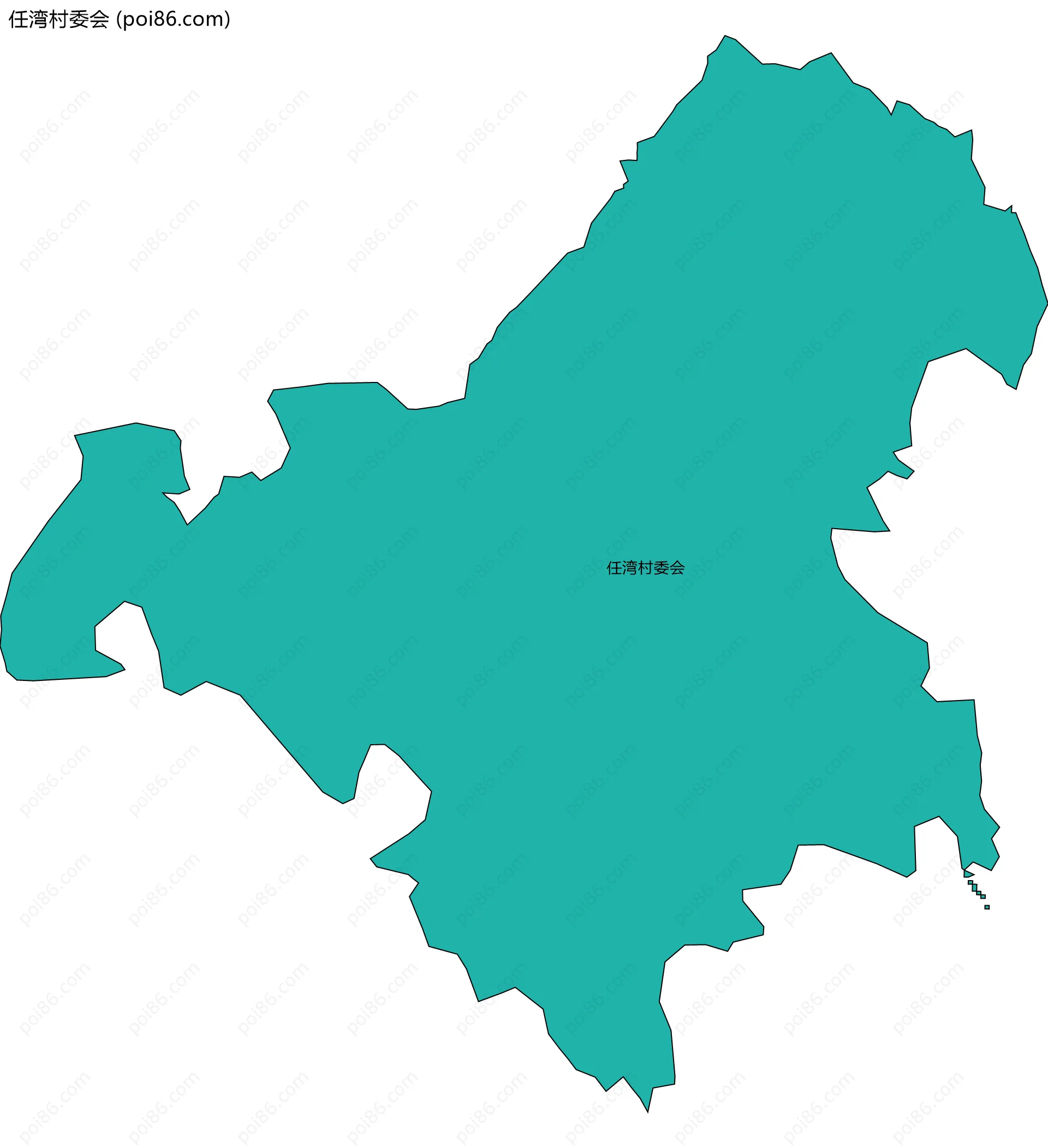 任湾村委会边界地图