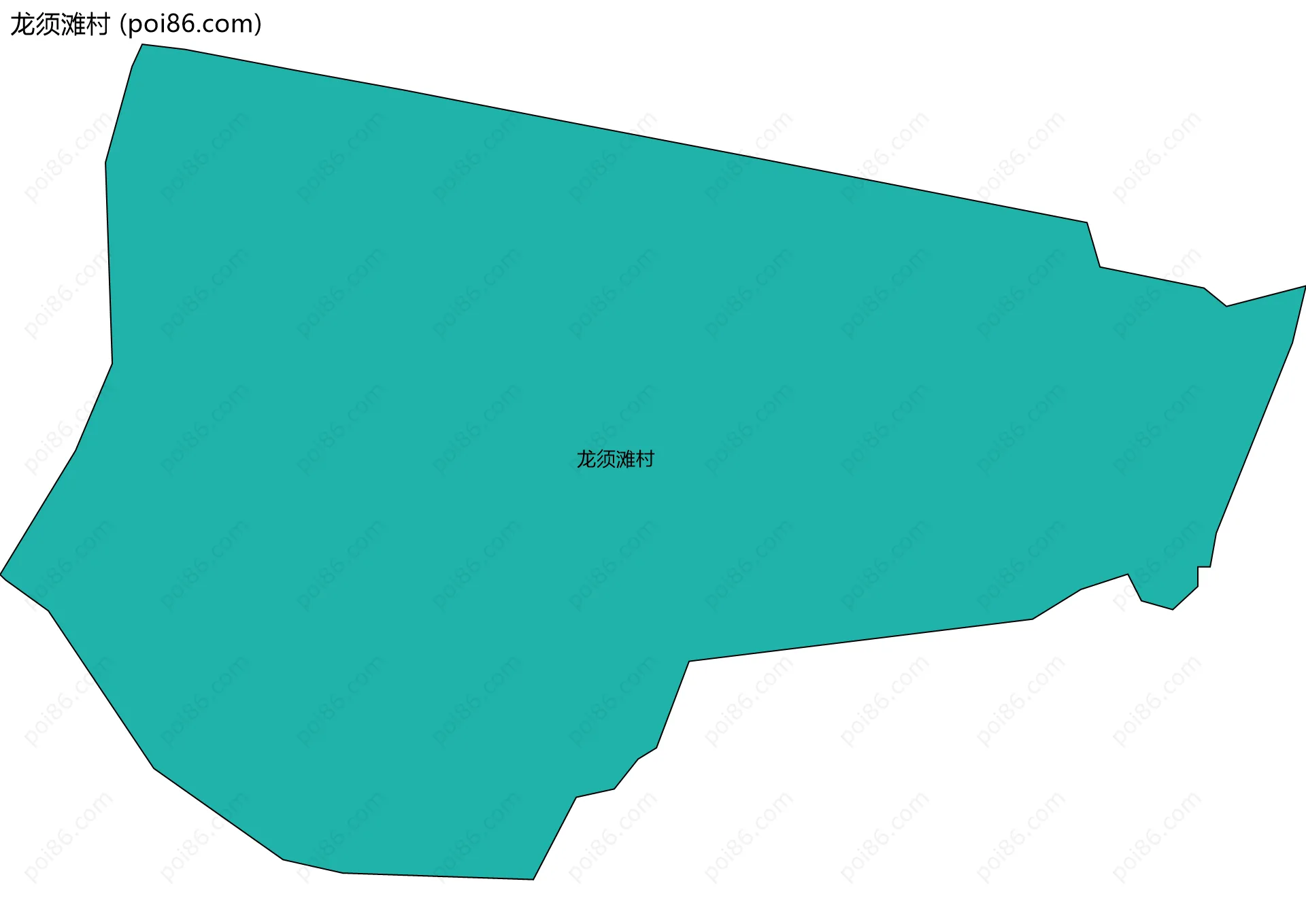 龙须滩村边界地图