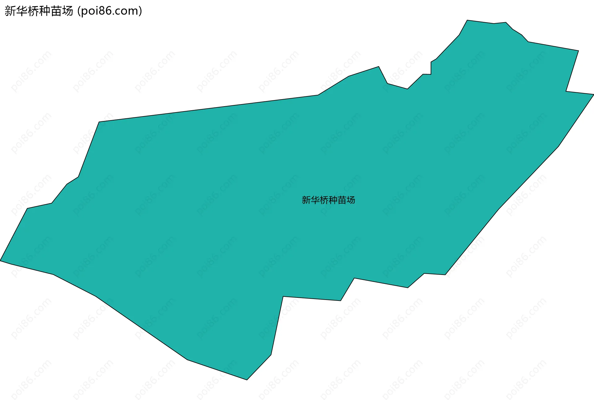 新华桥种苗场边界地图