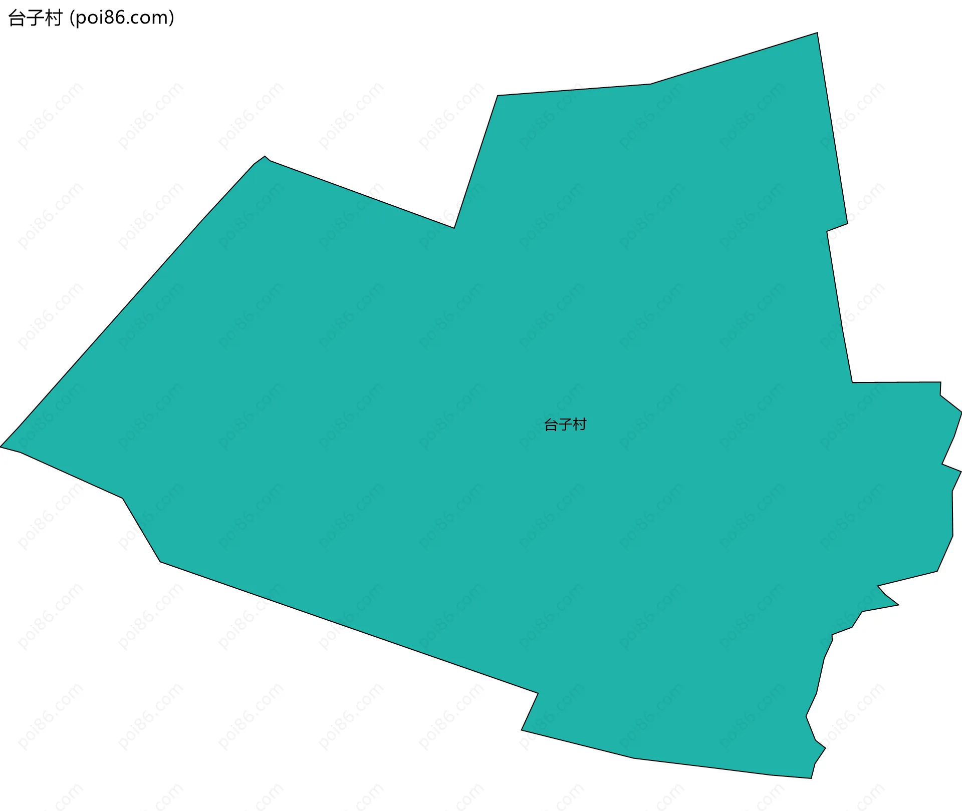 台子村边界地图