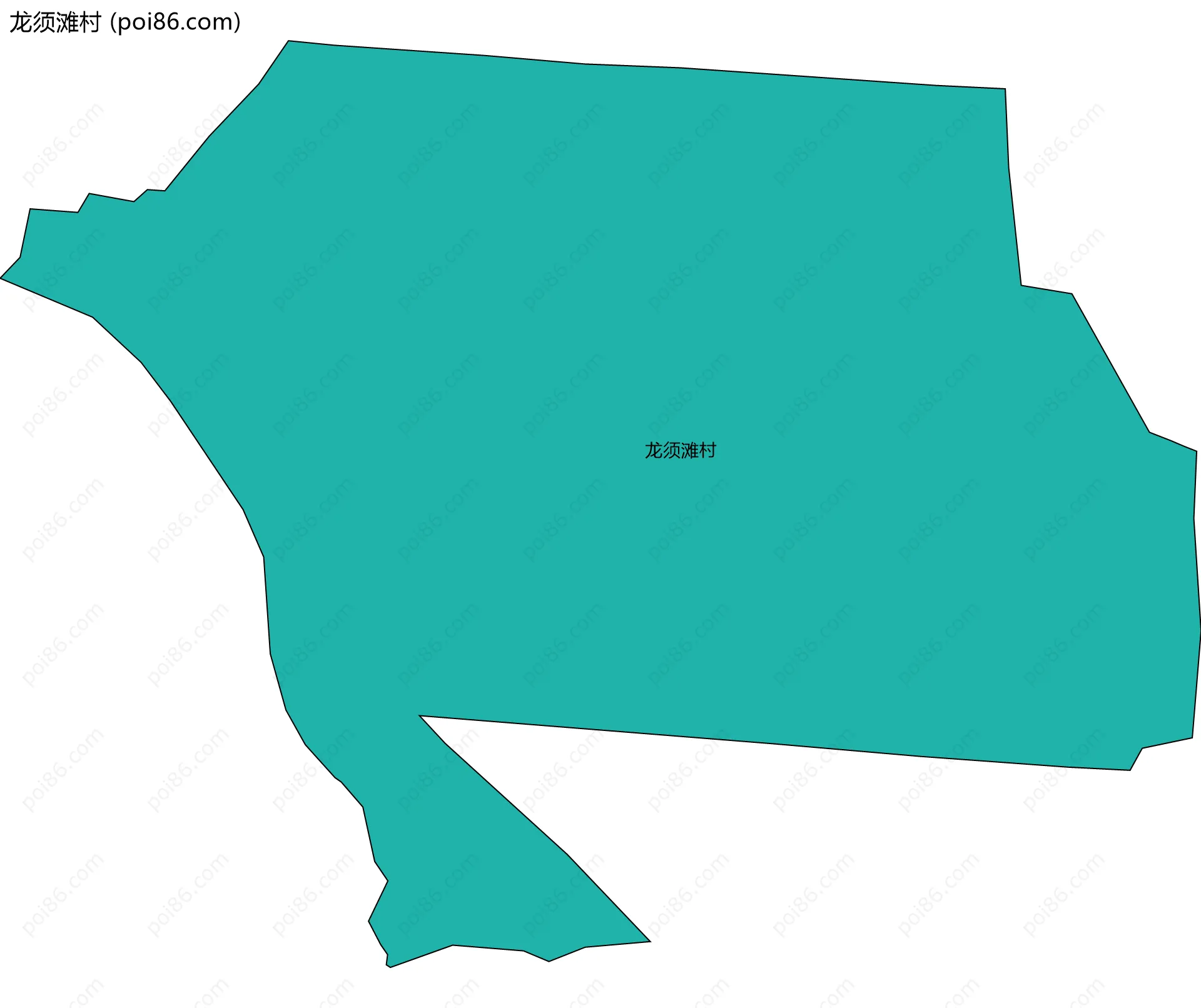 龙须滩村边界地图