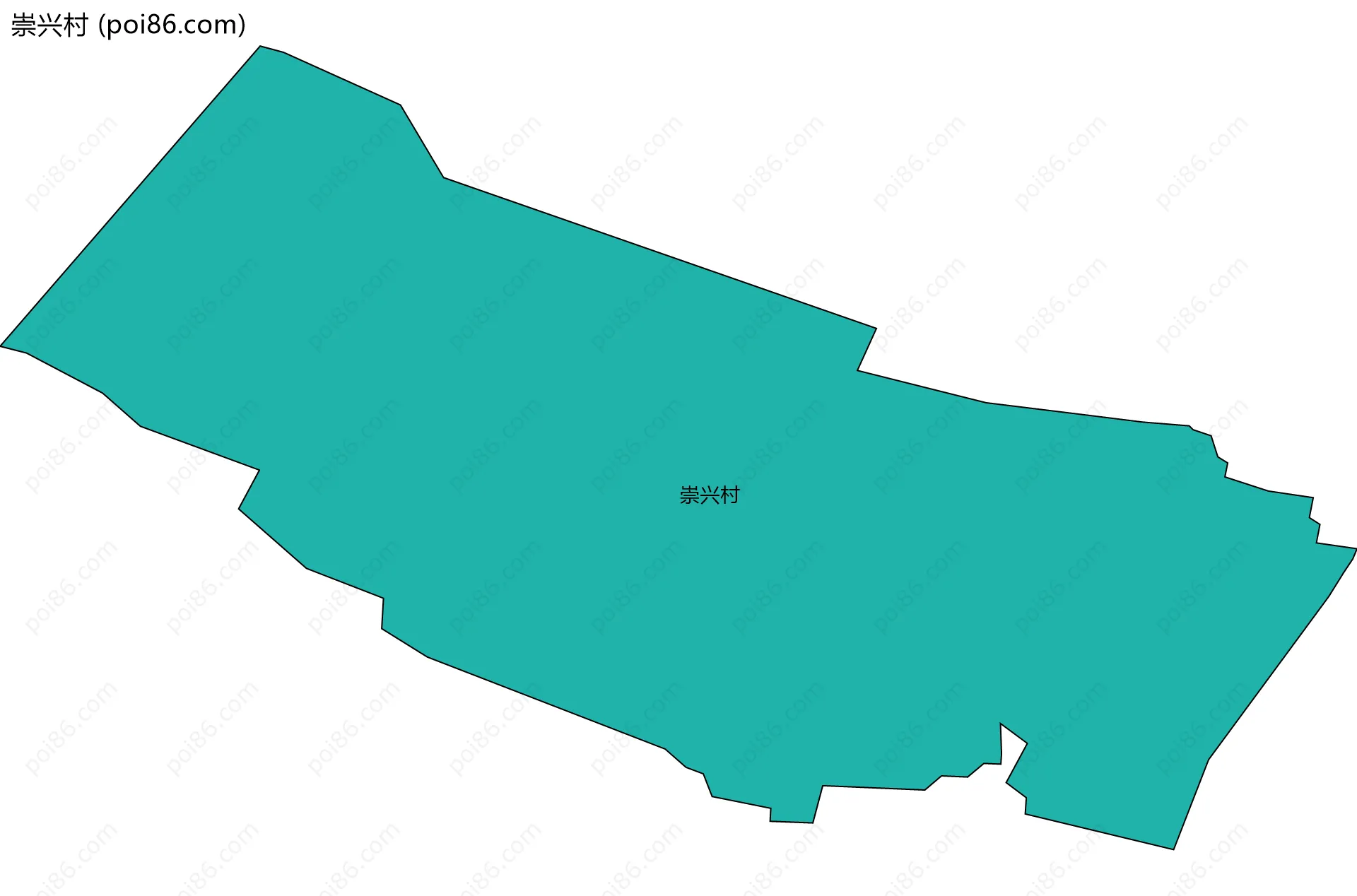崇兴村边界地图