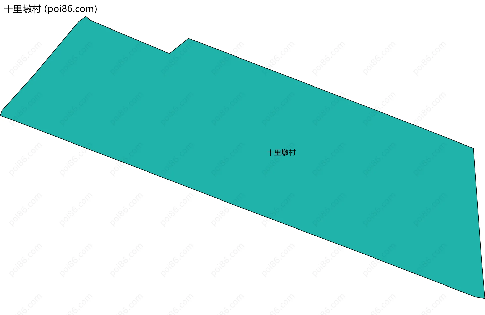 十里墩村边界地图