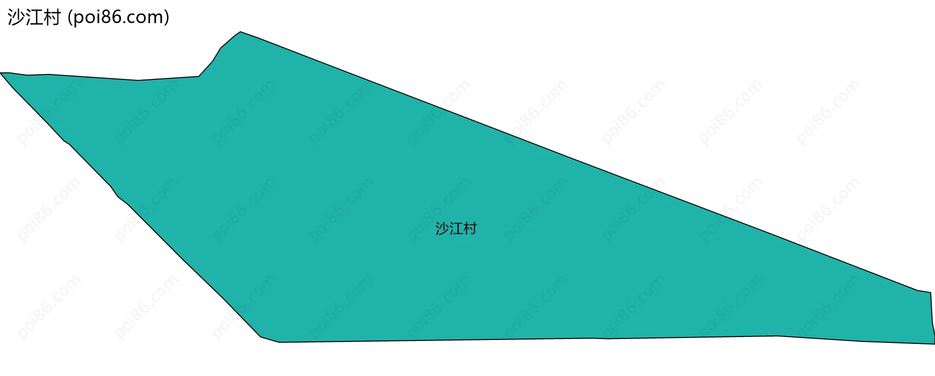 沙江村边界地图