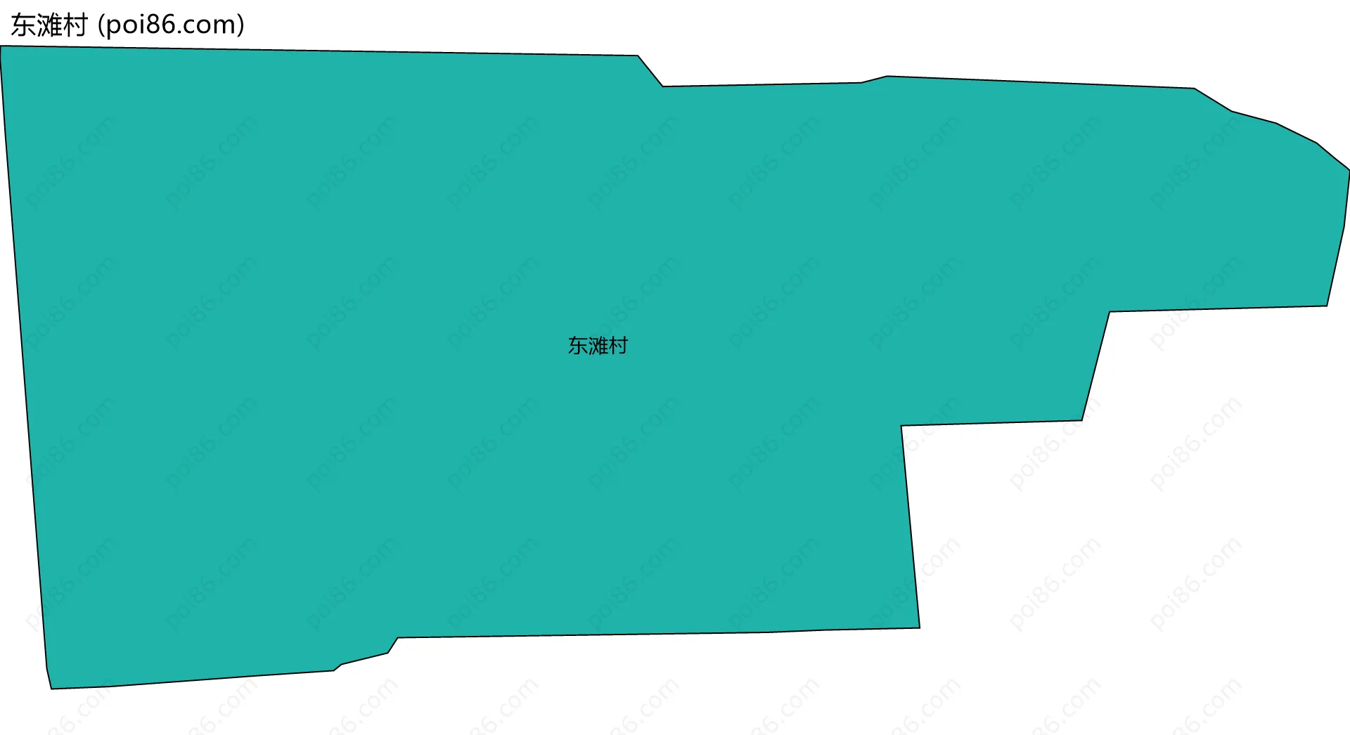 东滩村边界地图