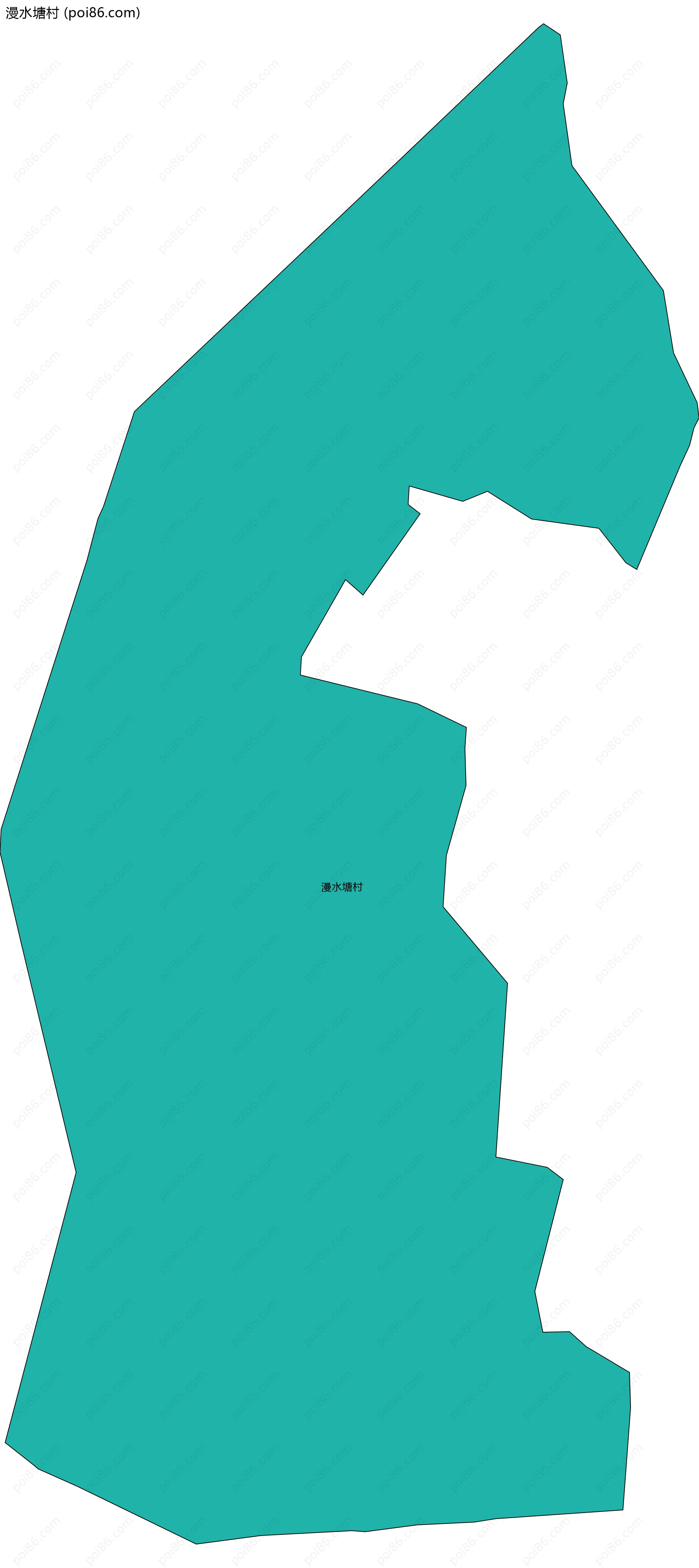 漫水塘村边界地图