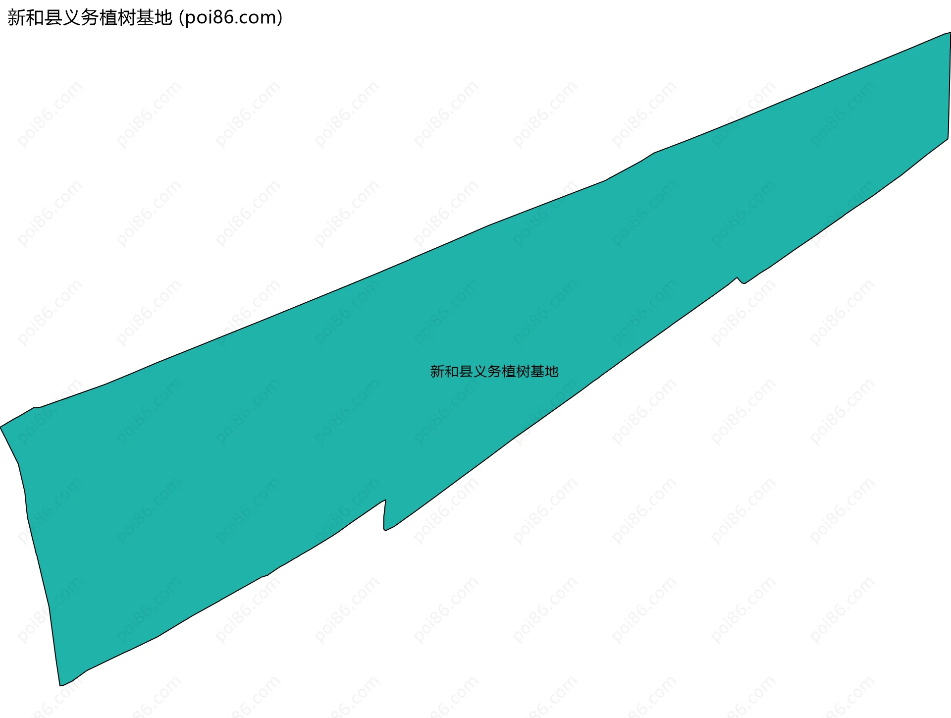 新和县义务植树基地边界地图