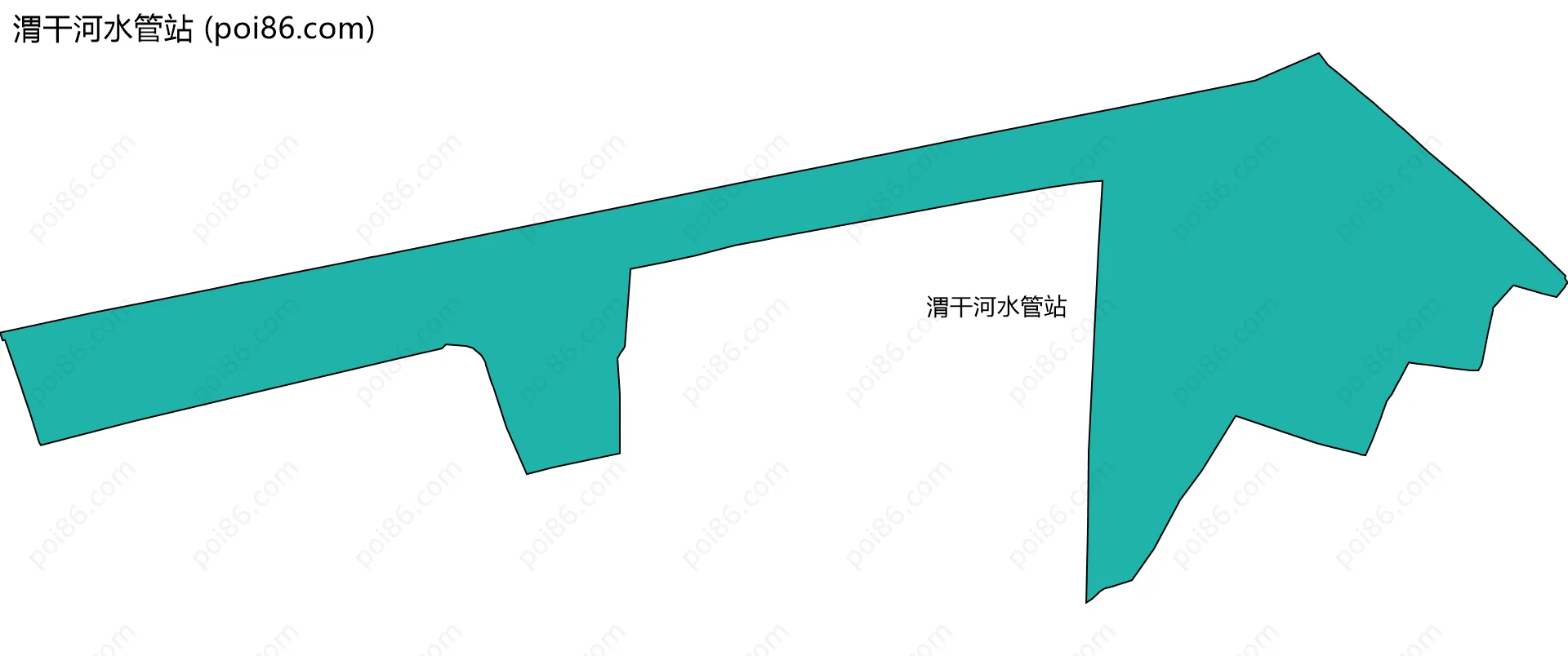 渭干河水管站边界地图