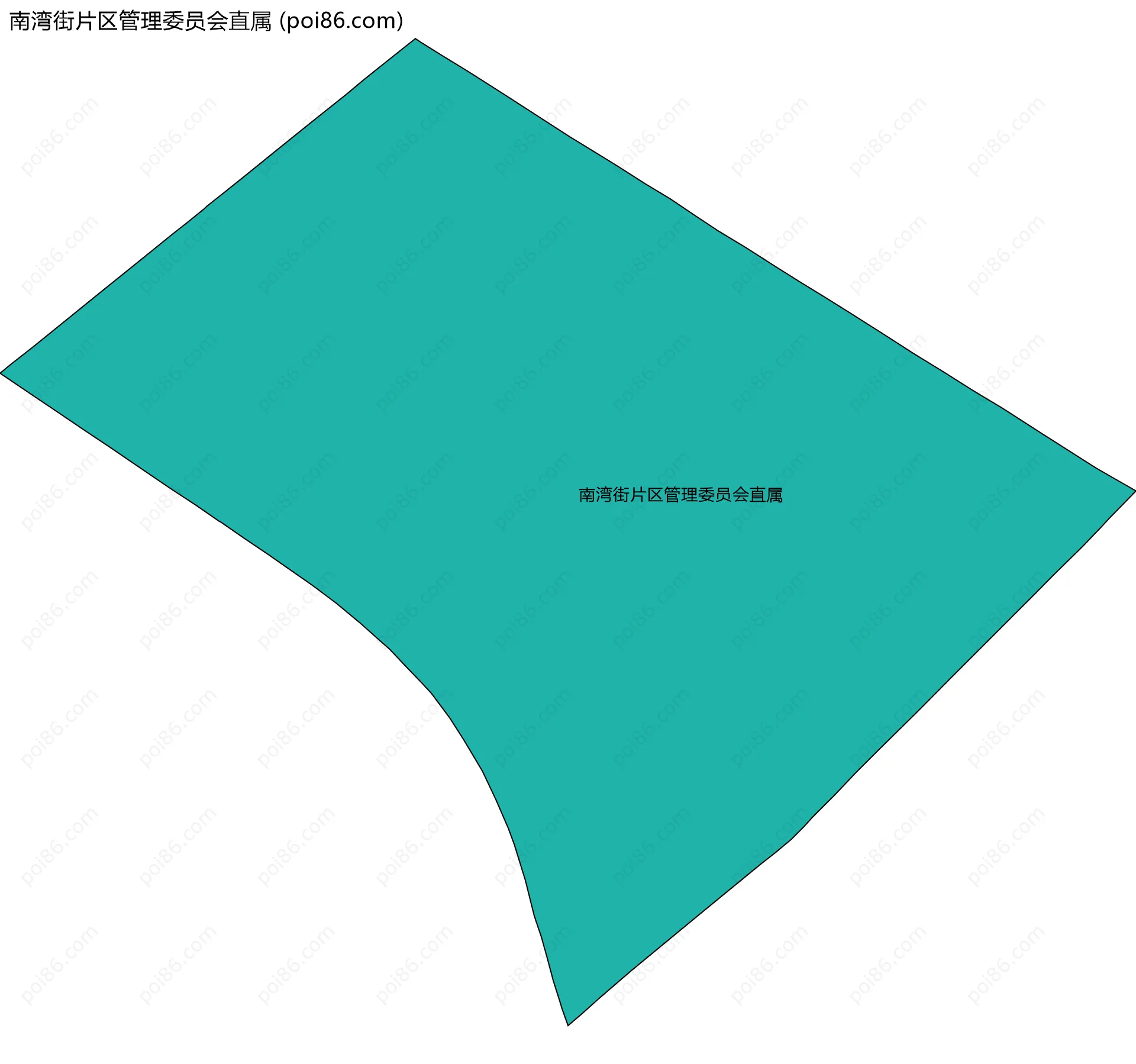 南湾街片区管理委员会直属边界地图