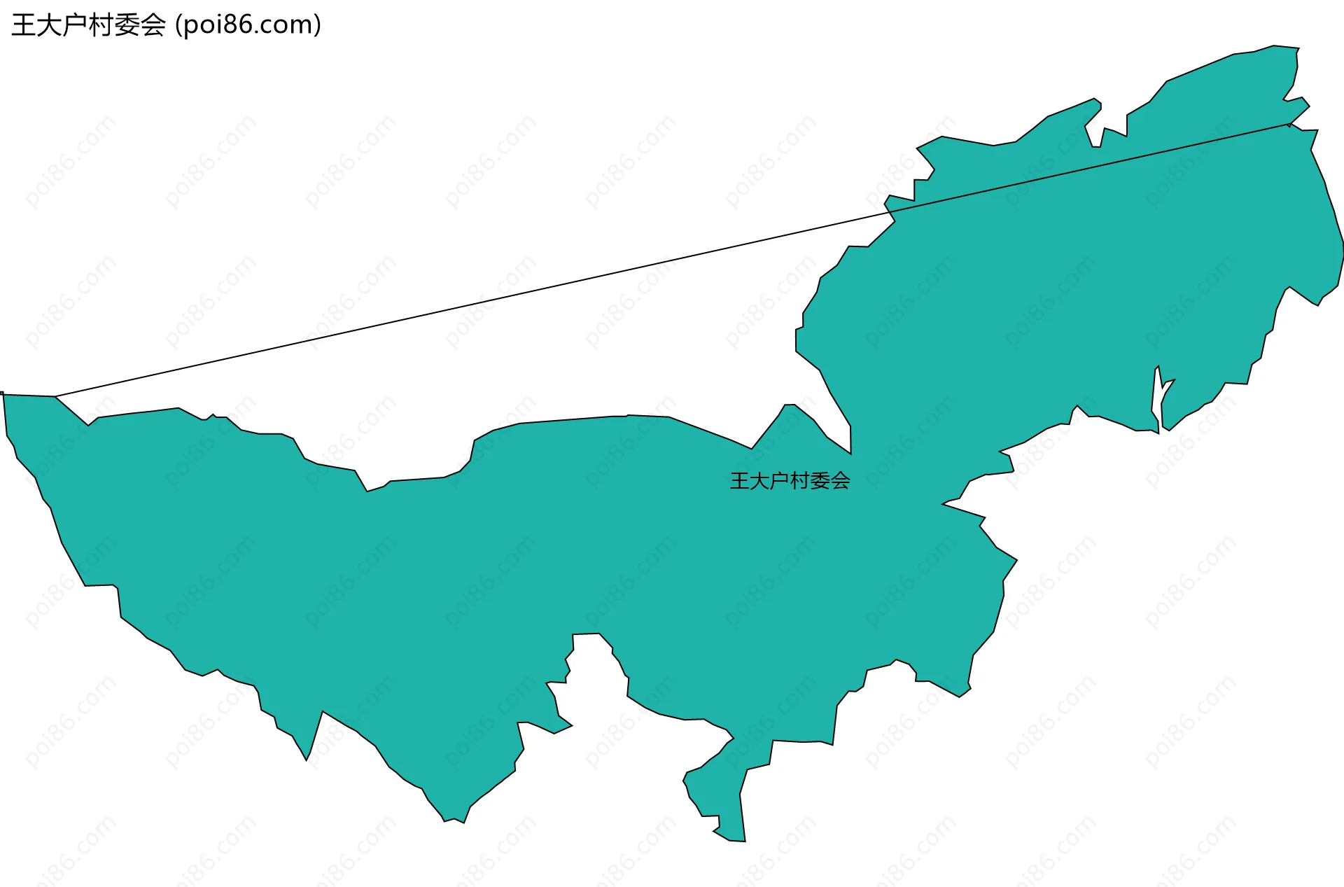 王大户村委会边界地图